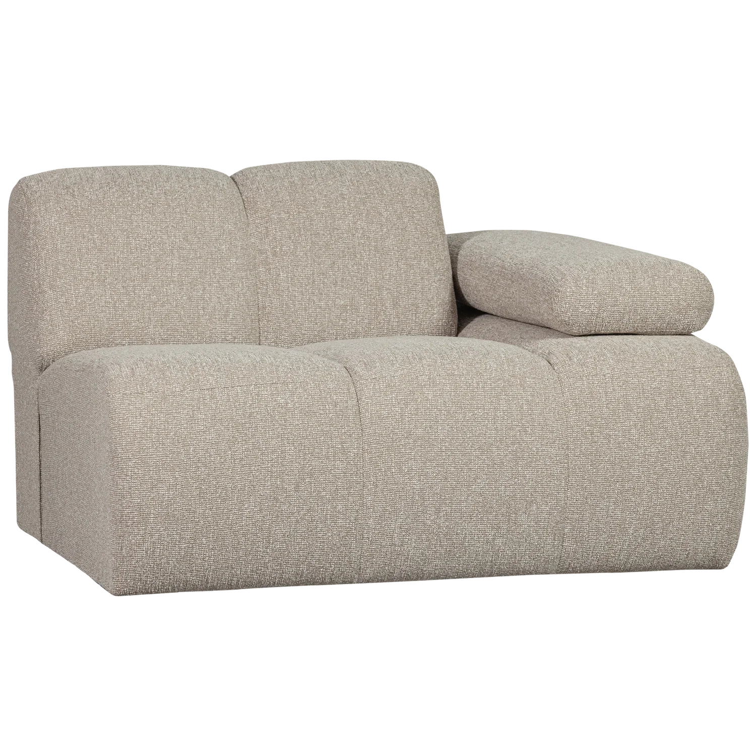 MOJO 1-SEATER ELEMENT ARM RIGHT BOUCLE BEIGE MELANGE