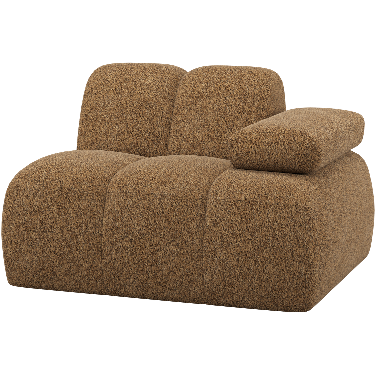 WOOOD canapea modulara MOJO 1-SEATER ELEMENT | 100% Pes | Galben | 74x124x97 cm
