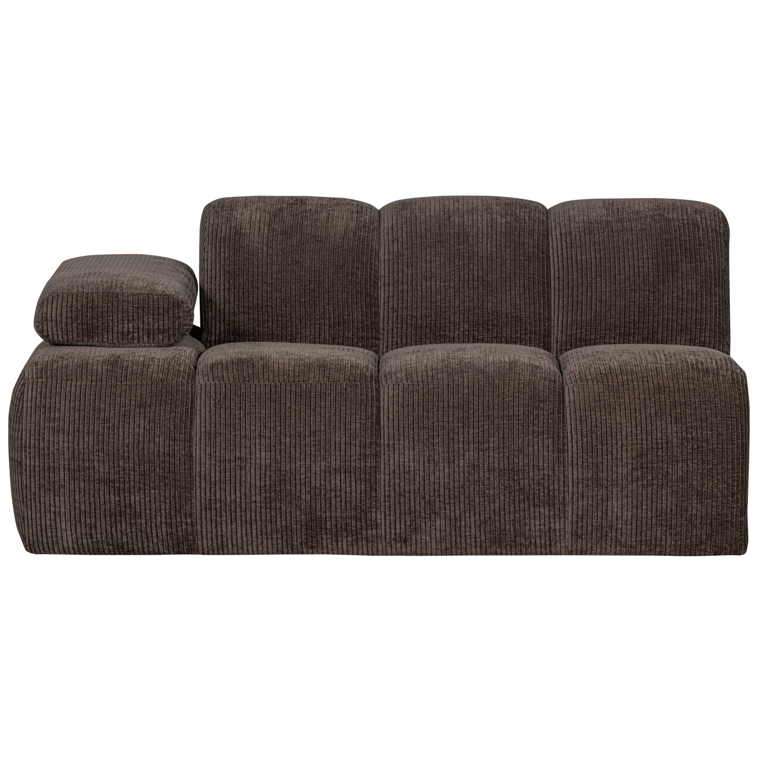 WOOOD canapea modulara MOJO 1,5-SEATER ELEMENT | 100% Pes | Maro | 74x164x97 cm