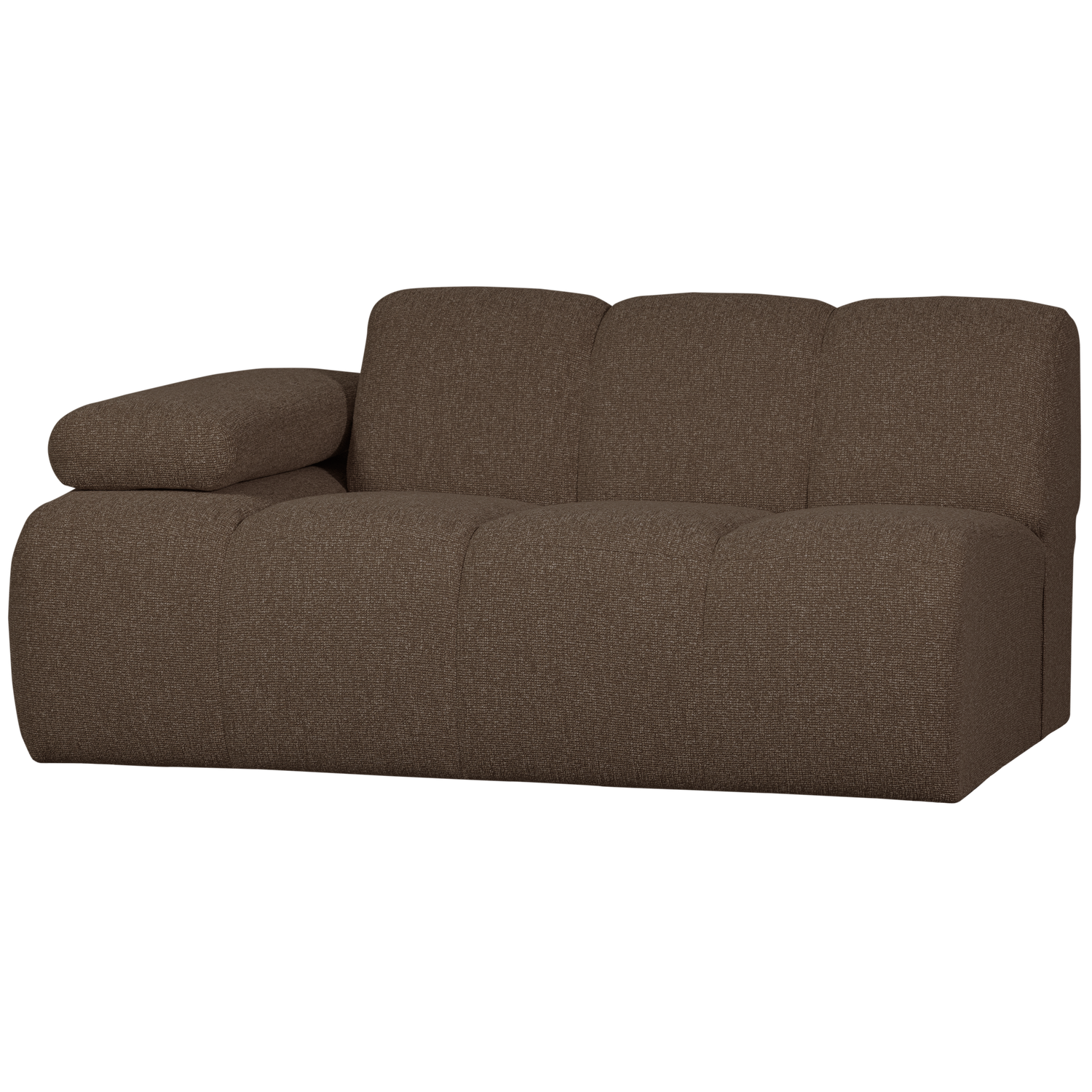 WOOOD canapea modulara MOJO 1,5-SEATER ELEMENT | 100% Pes | Maro | 74x164x97 cm