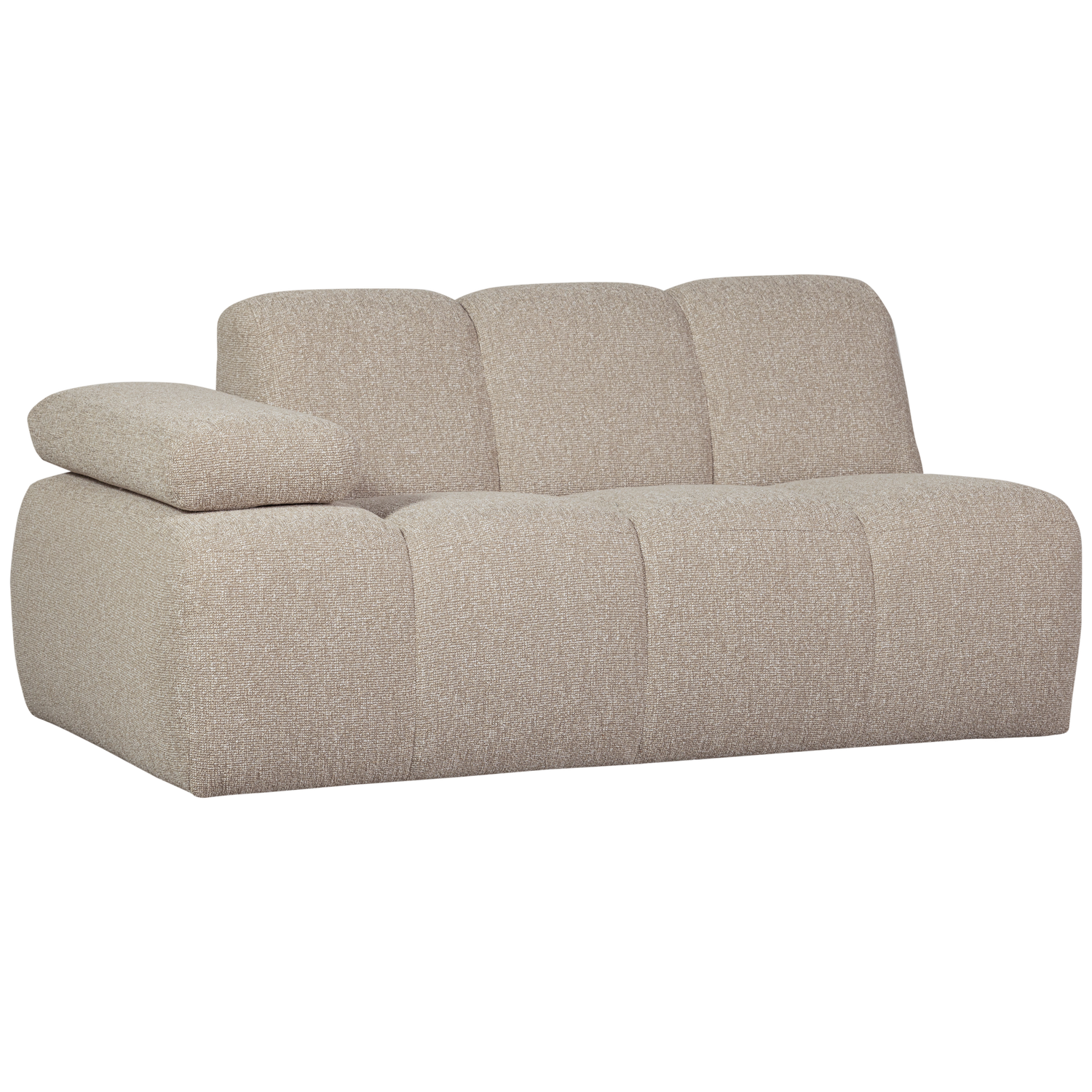 MOJO 1,5-SEATER ELEMENT ARM LEFT BOUCLE BEIGE MELANGE