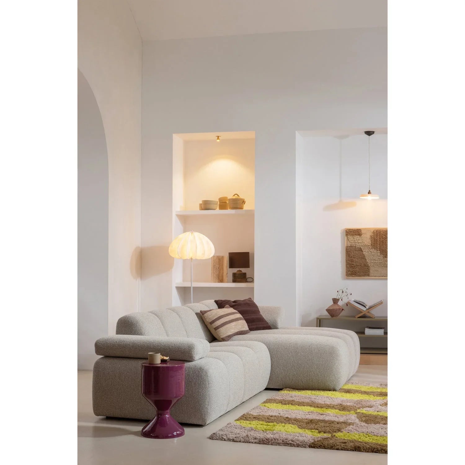 DALIA FLOOR LAMP TYVEK PAPER WHITE 150xO50CM