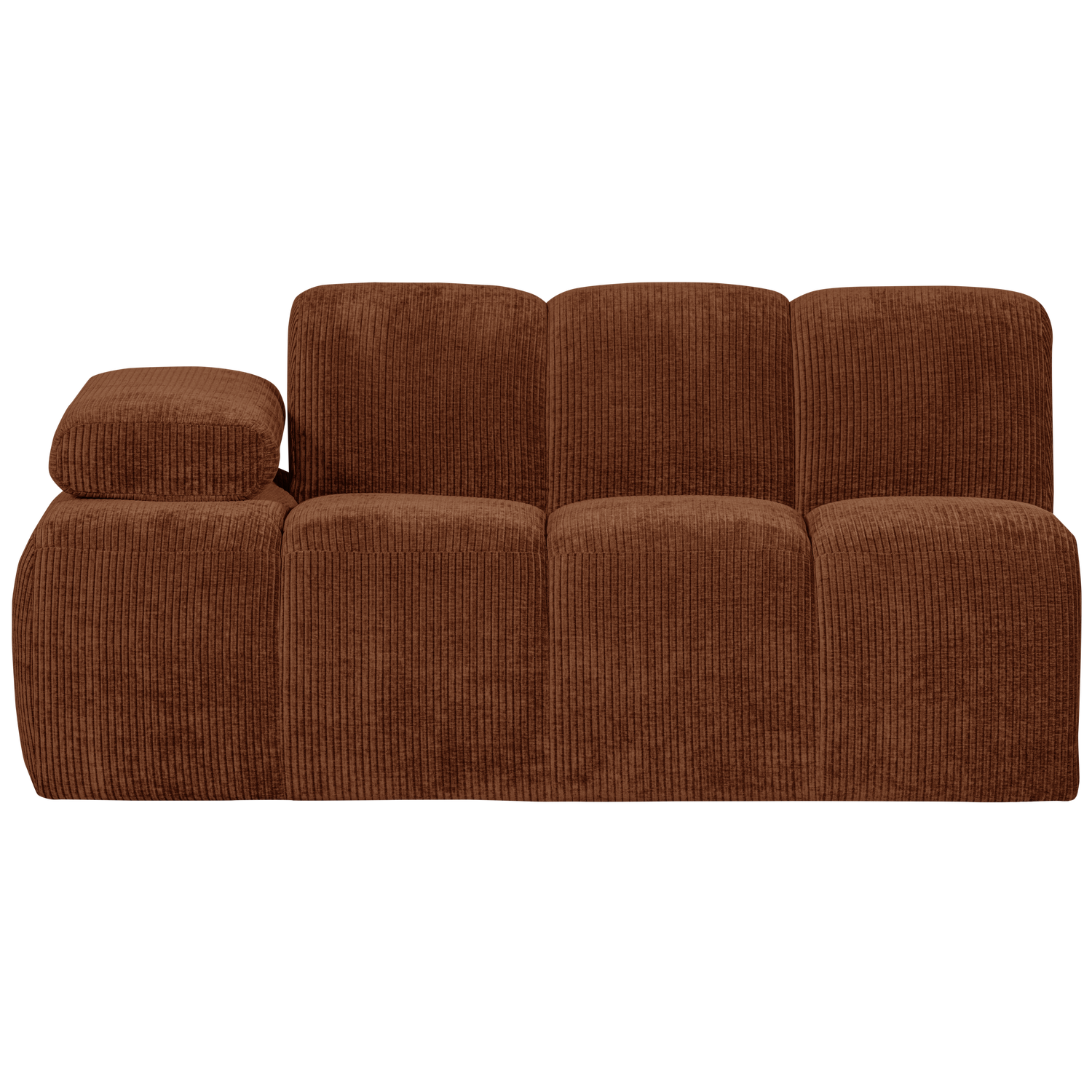 WOOOD canapea modulara MOJO 1,5-SEATER ELEMENT | 100% Pes | Maro | 74x164x97 cm