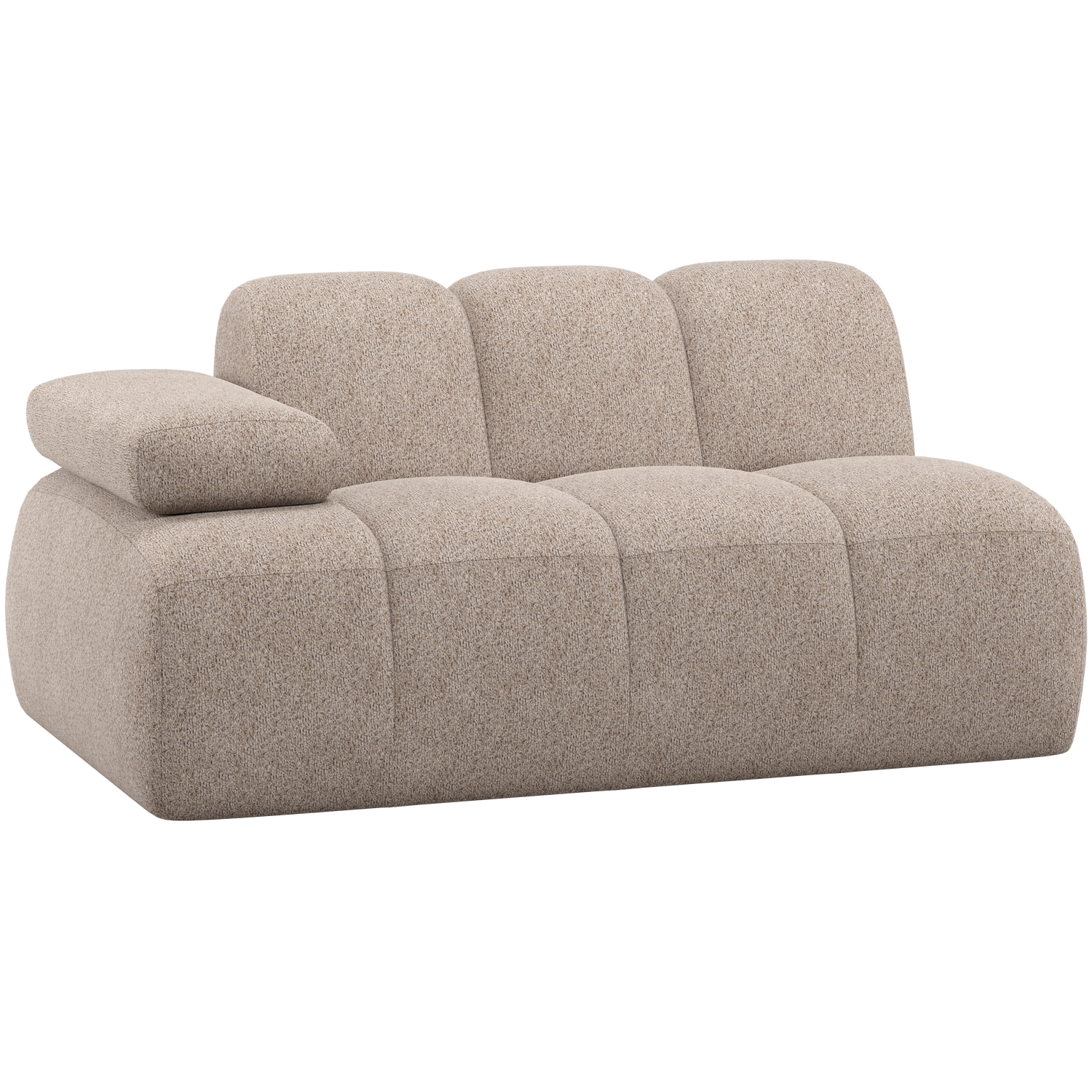 MOJO 1,5-SEATER ELEMENT ARM LEFT WOOLLY DARK SAND