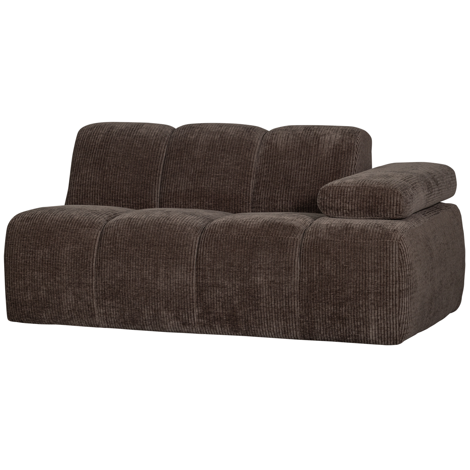 WOOOD canapea modulara MOJO 1,5-SEATER ELEMENT | 100% Pes | Maro | 74x164x97 cm