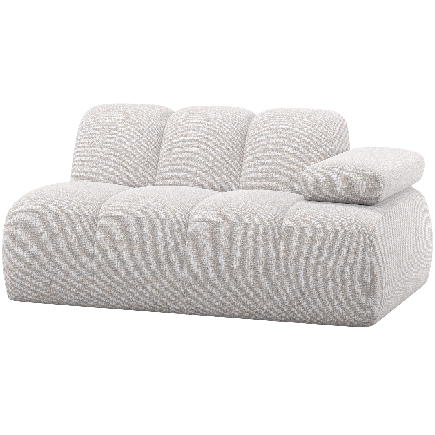 WOOOD canapea modulara MOJO 1,5-SEATER ELEMENT | 100% Pes | Ecru | 74x164x97 cm