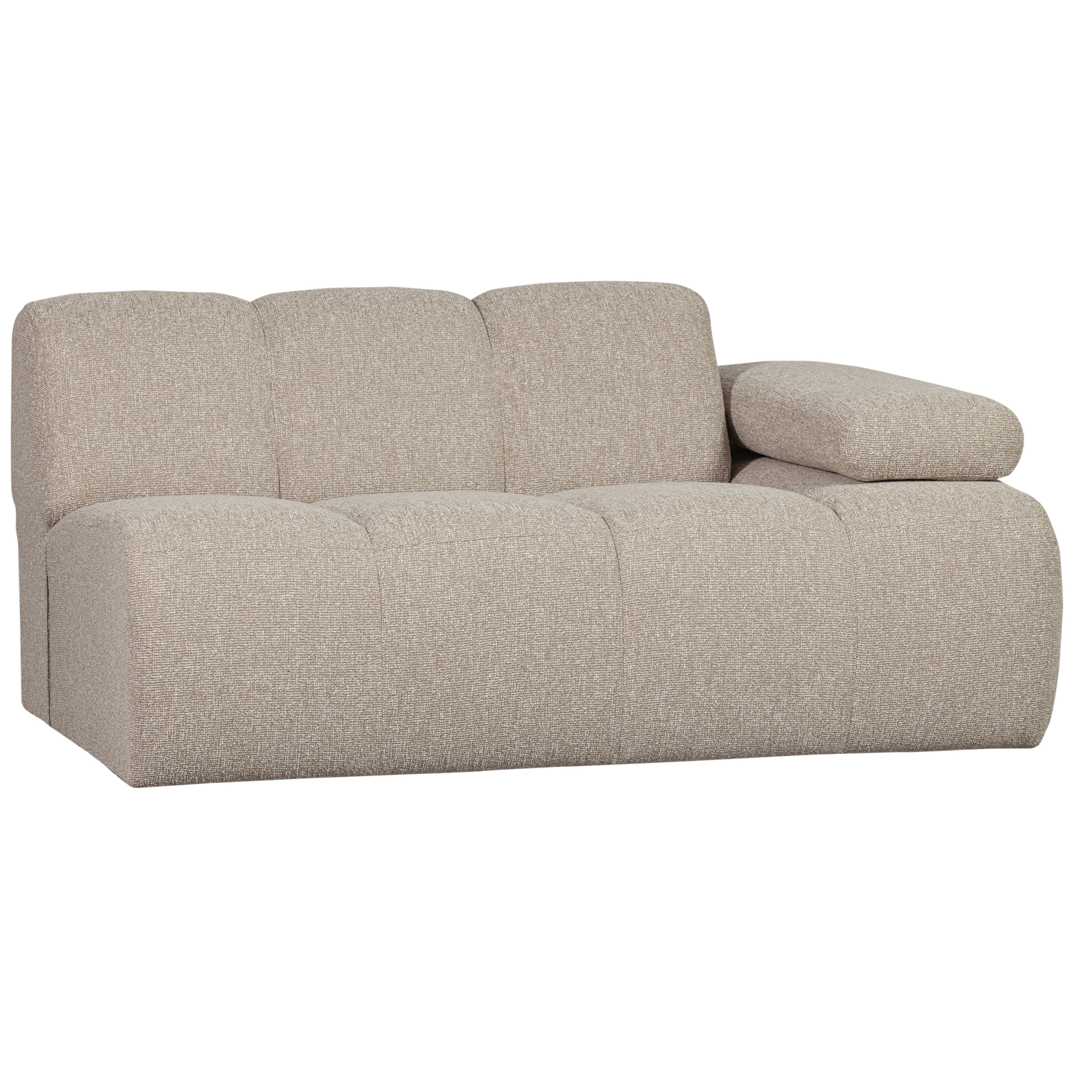 MOJO 1,5-SEATER ELEMENT ARM RIGHT BOUCLE BEIGE MELANGE