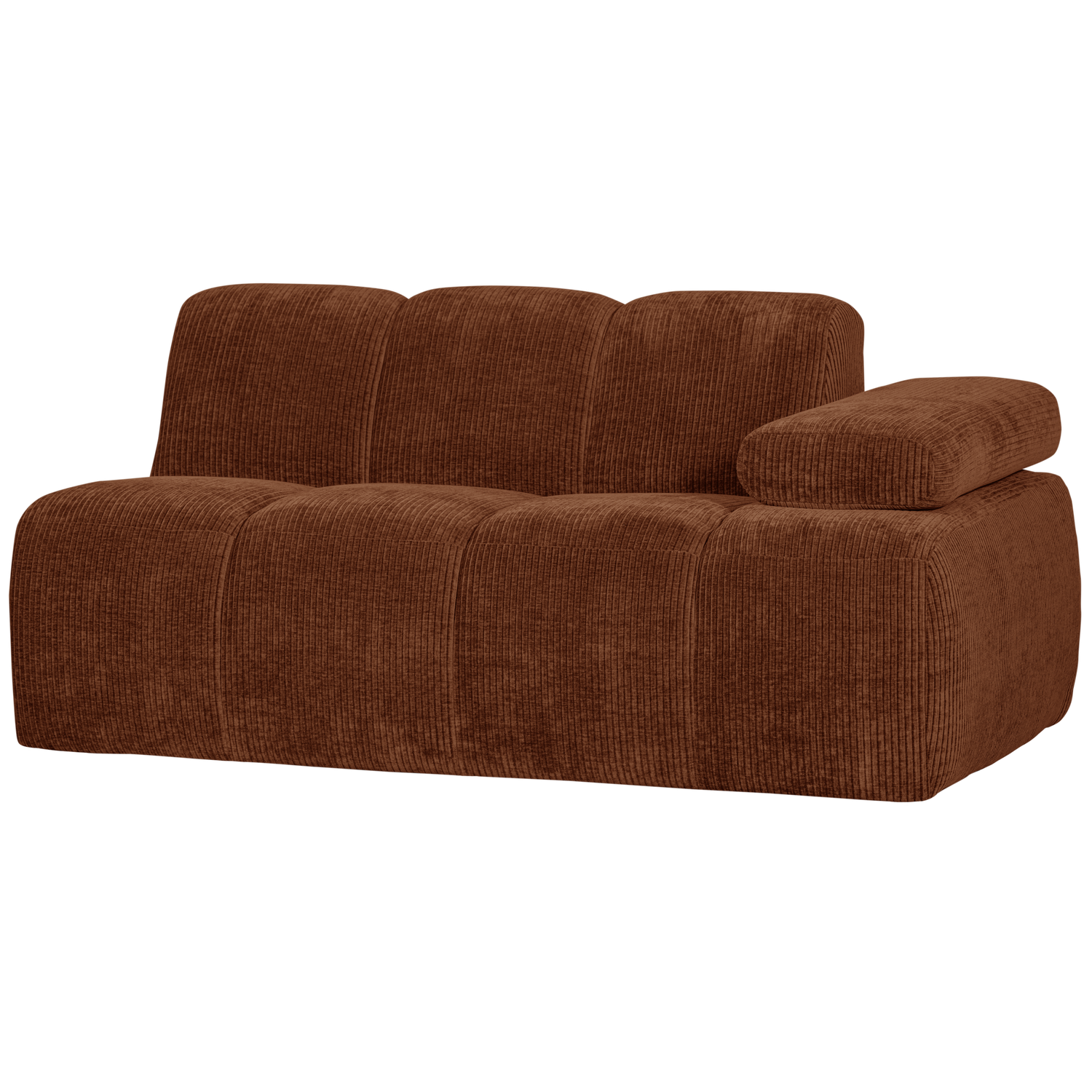 WOOOD canapea modulara MOJO 1,5-SEATER ELEMENT | 100% Pes | Maro | 74x164x97 cm