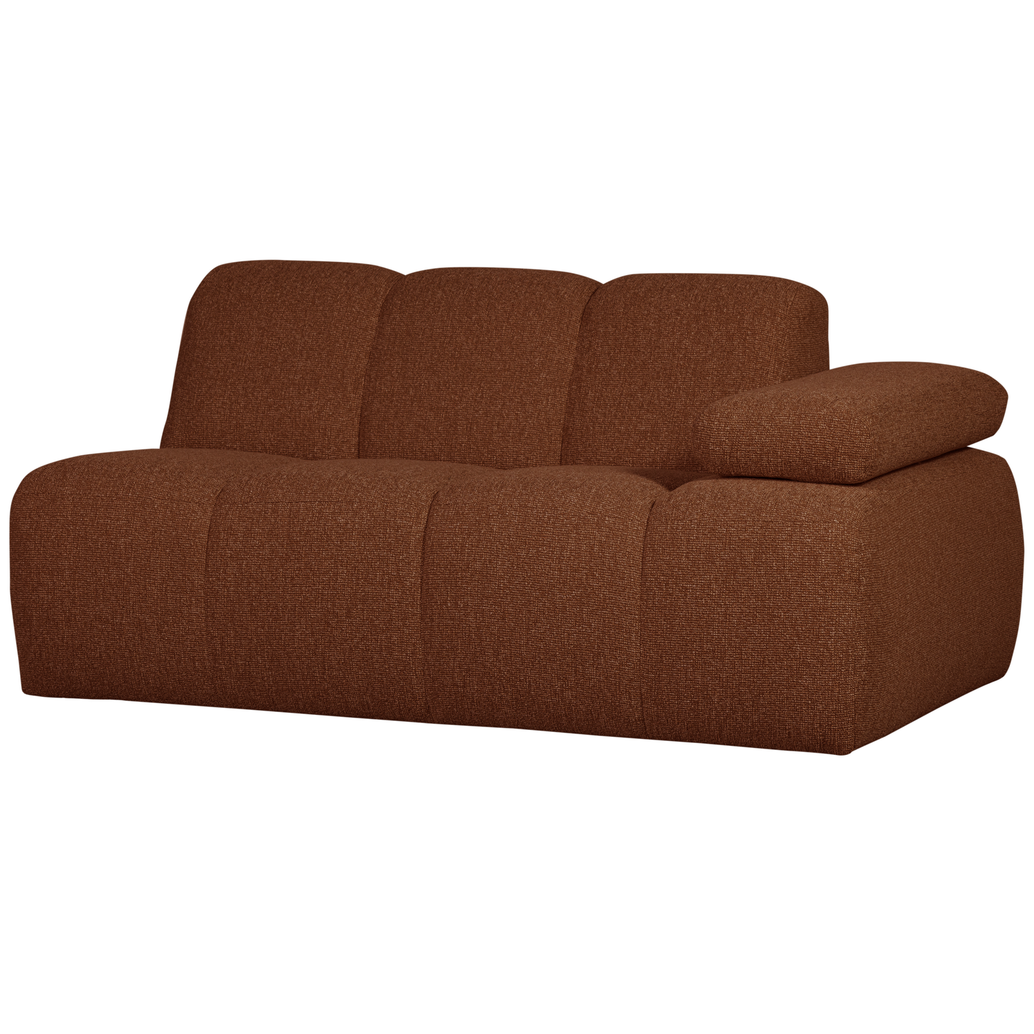 WOOOD canapea modulara MOJO 1,5-SEATER ELEMENT | 100% Pes | Maro | 74x164x97 cm