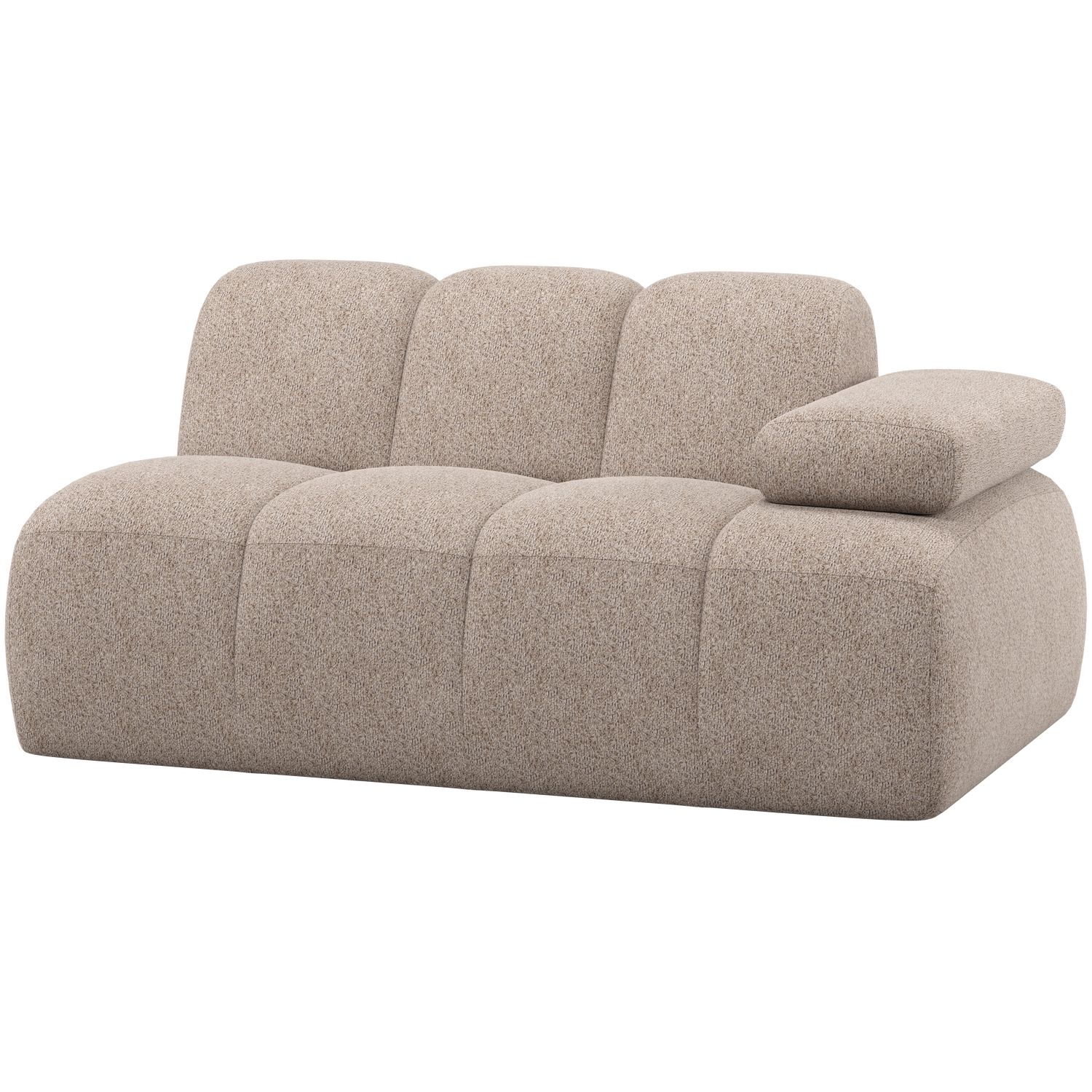 MOJO 1,5-SEATER ELEMENT ARM RIGHT WOOLLY DARK SAND