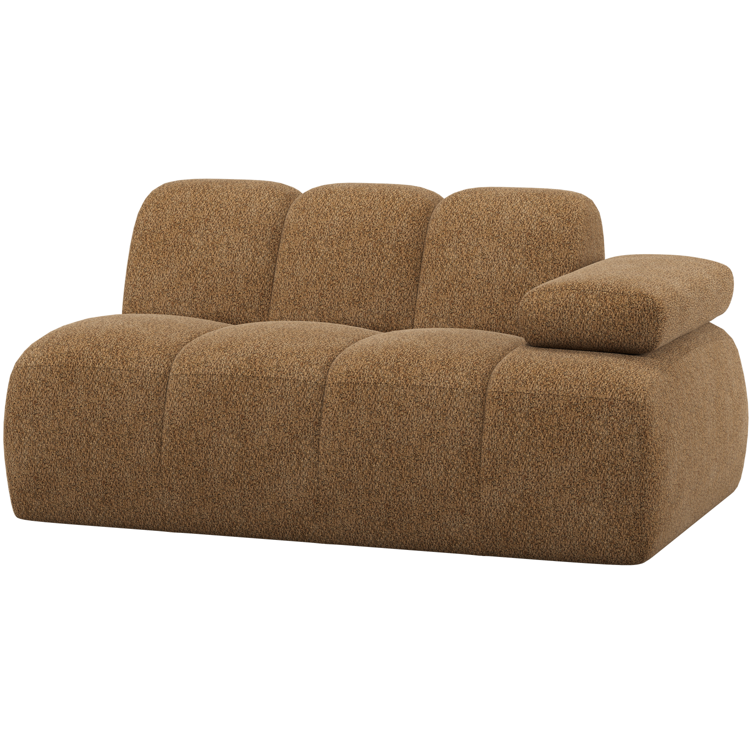 WOOOD canapea modulara MOJO 1,5-SEATER ELEMENT | 100% Pes | Galben | 74x164x97 cm