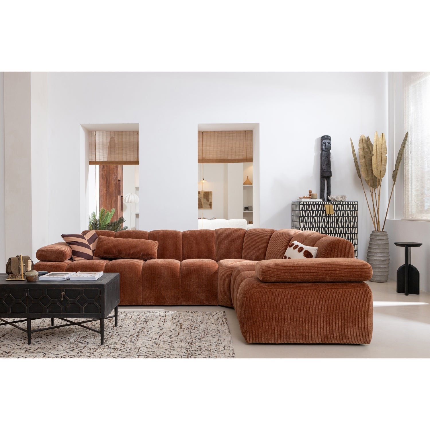 WOOOD canapea modulara MOJO | 100% Pes | Maro | 74x110x110 cm