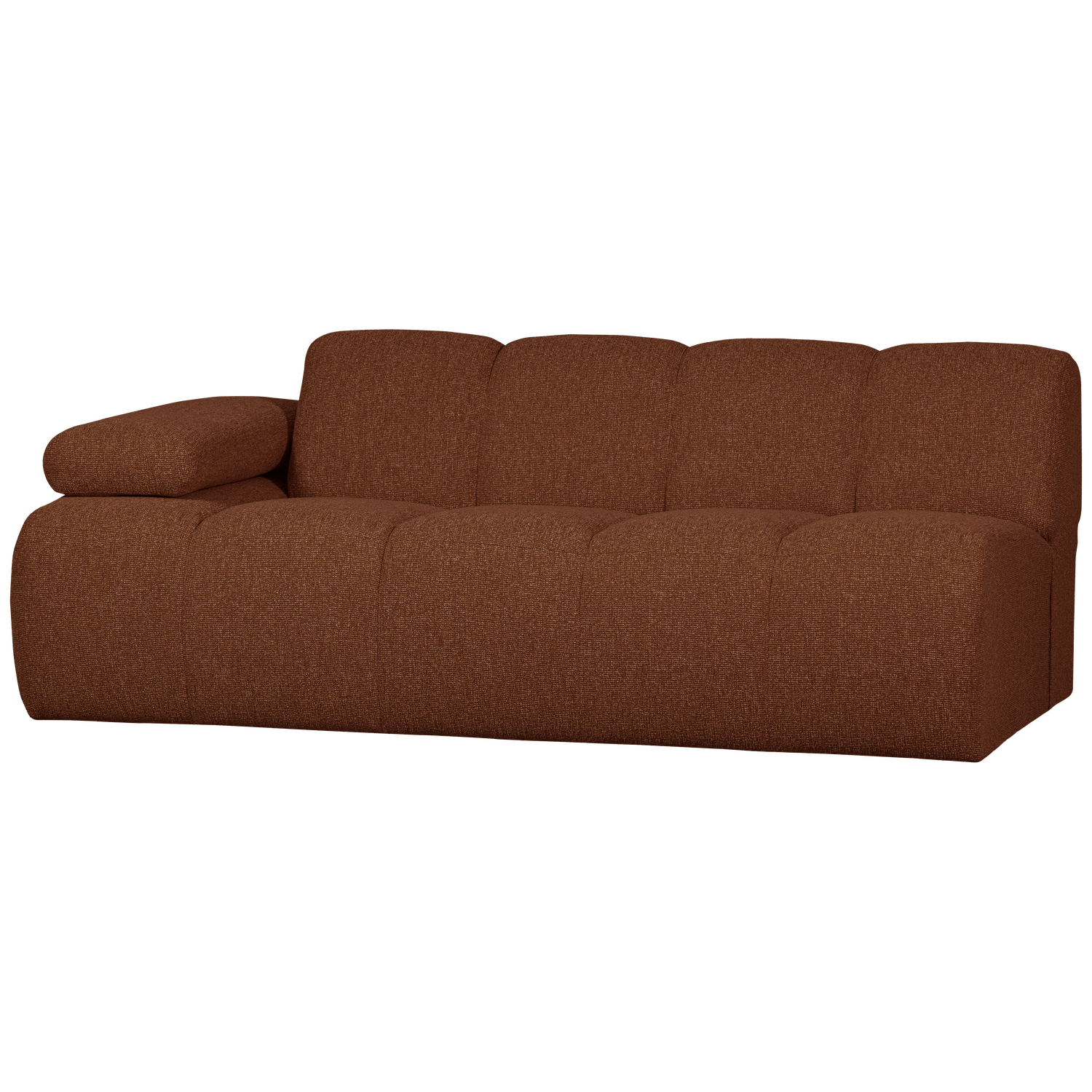 WOOOD canapea modulara MOJO | 100% Pes | Maro | 74x204x97 cm