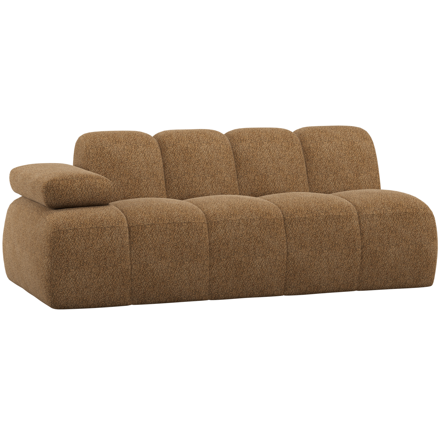 WOOOD canapea 2 locuri MOJO | 100% Pes | Galben | 74x204x97 cm