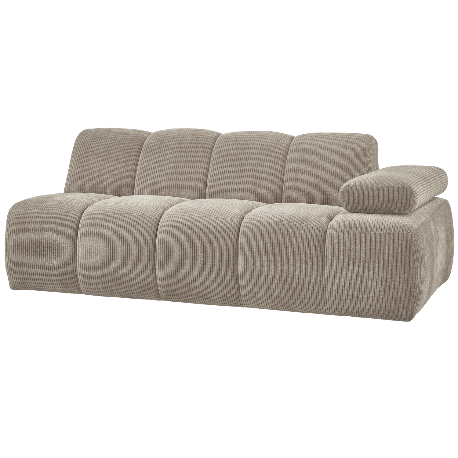WOOOD canapea modulara MOJO | 100% Pes | Nisipiu | 74x204x97 cm