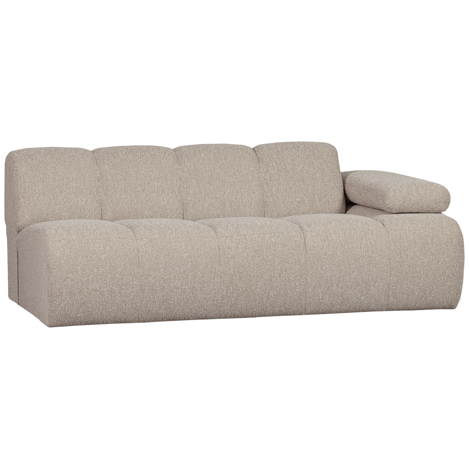 MOJO 2-SEATER ELEMENT ARM RIGHT BOUCLE BEIGE MELANGE