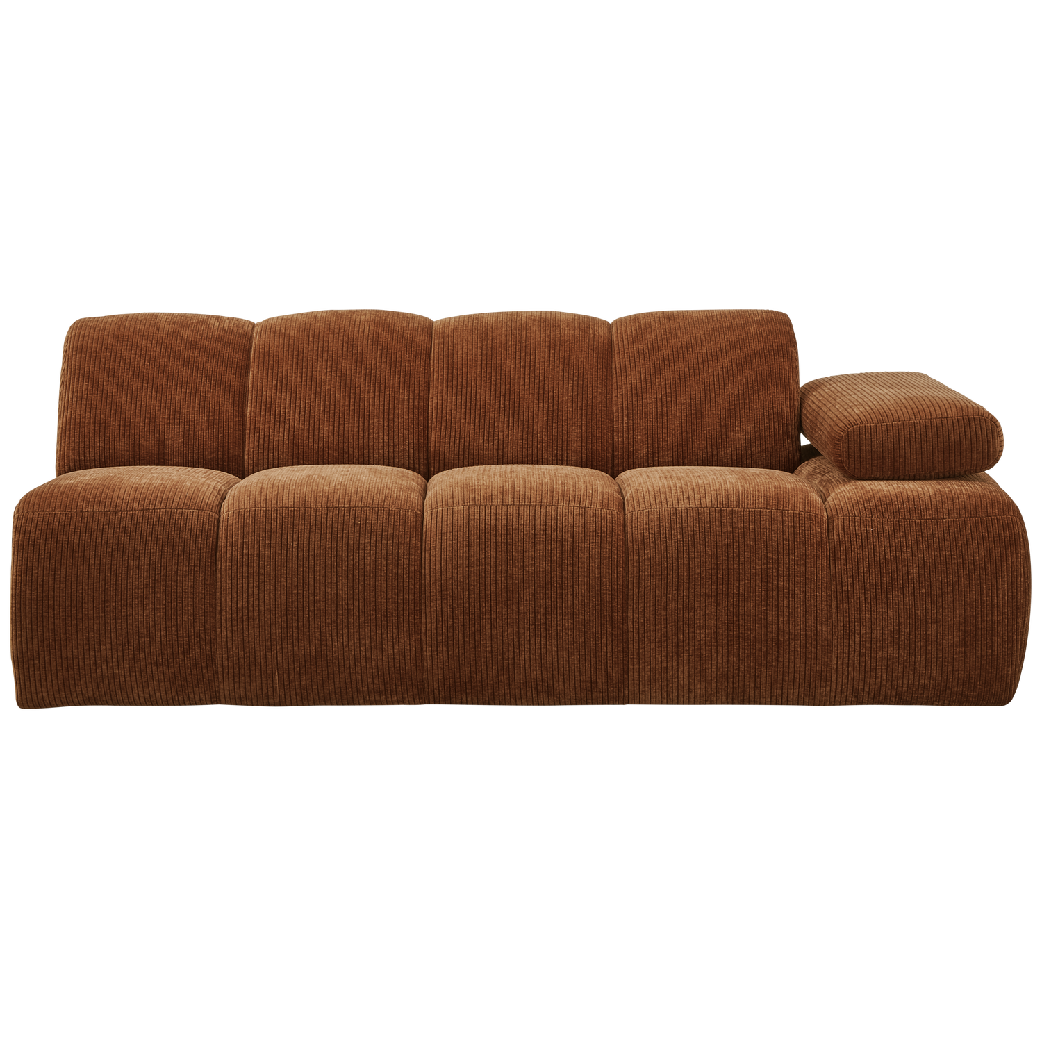 WOOOD canapea modulara MOJO | 100% Pes | Maro | 74x204x97 cm