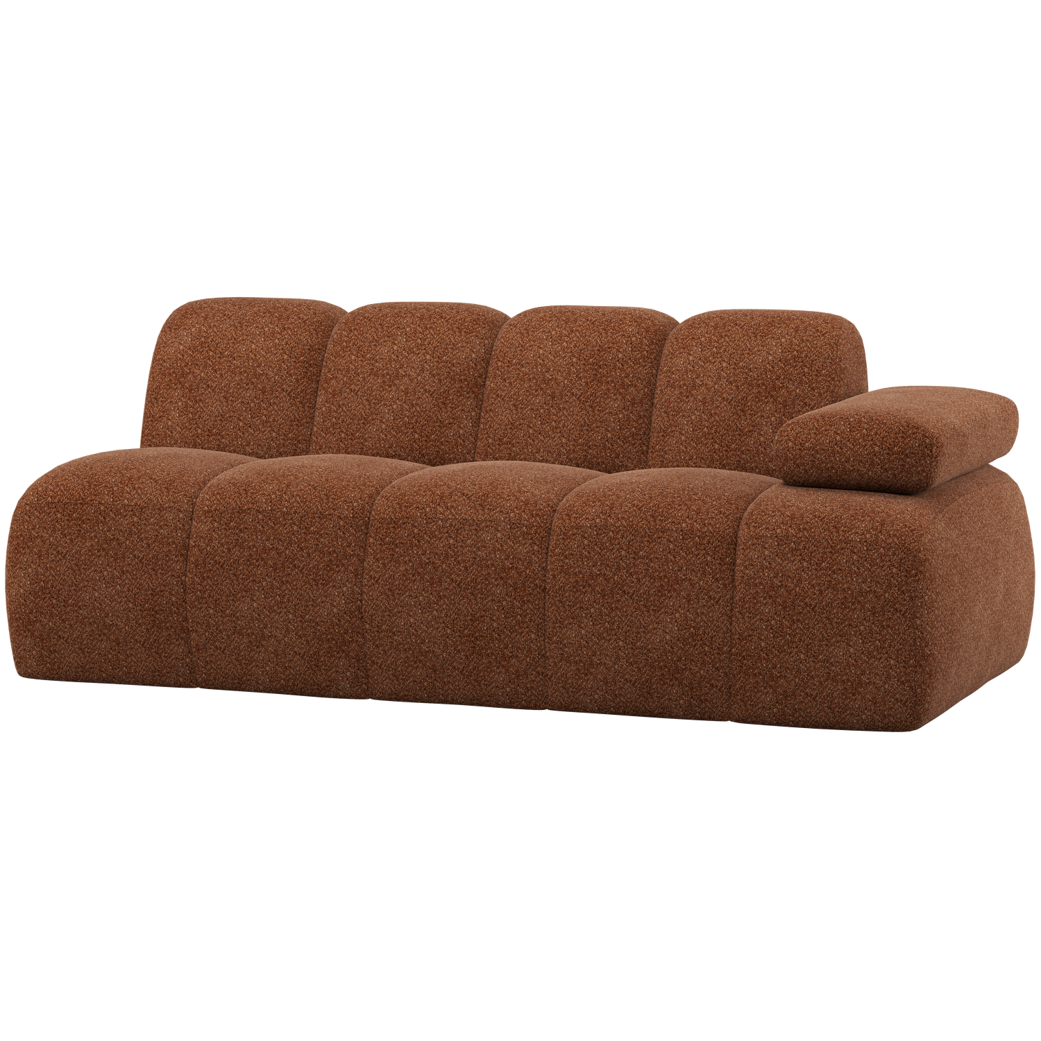 WOOOD canapea 2 locuri MOJO | 100% Pes | Maro | 74x204x97 cm