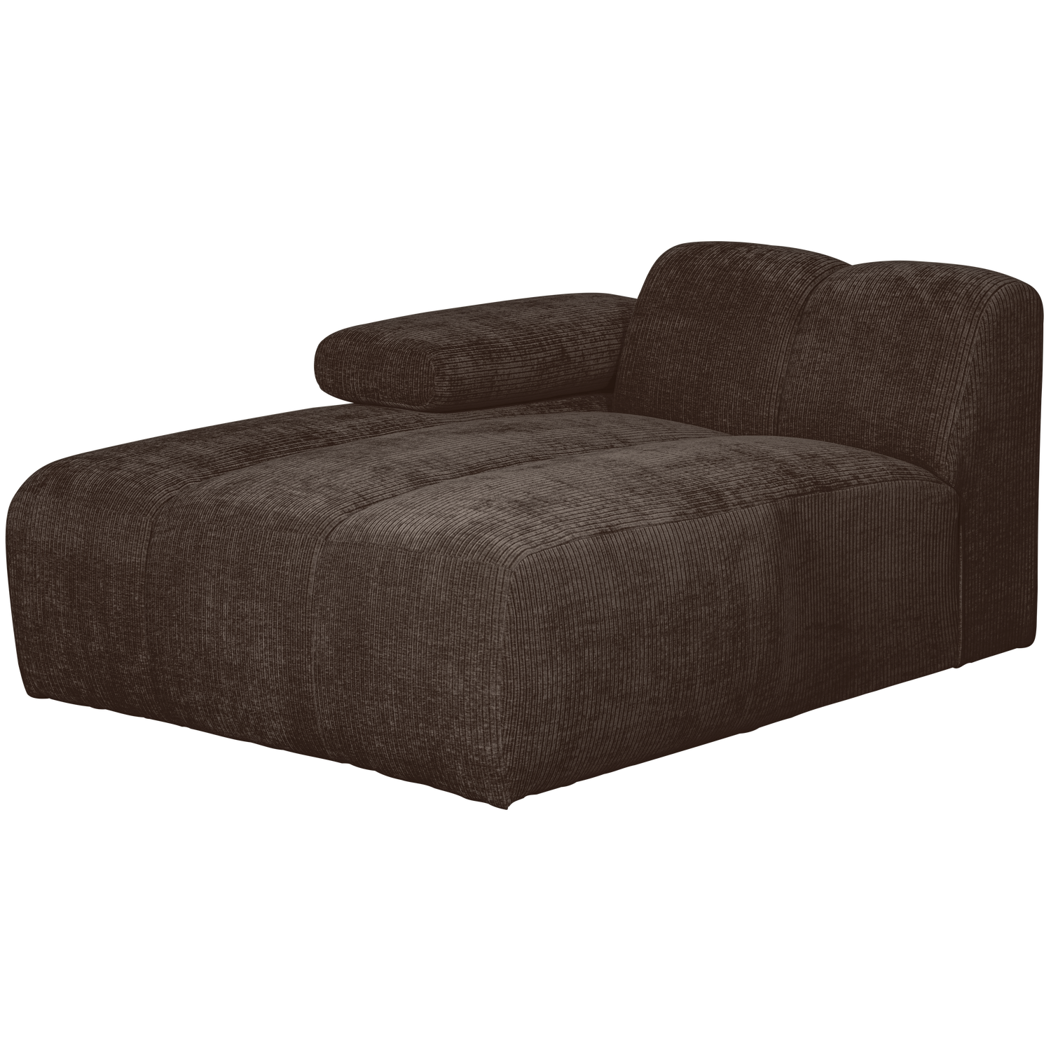 WOOOD canapea modulara MOJO CHAISE LONGUE ELEMENT | 100% Pes | Maro | 74x124x162 cm