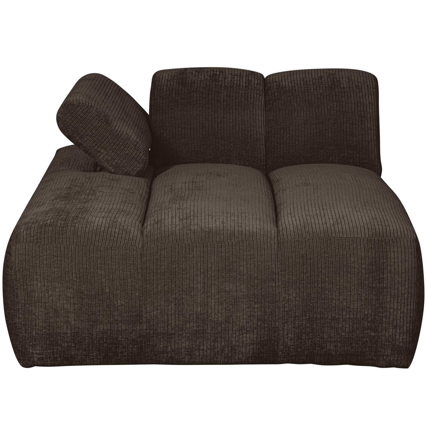 WOOOD canapea modulara MOJO CHAISE LONGUE ELEMENT | 100% Pes | Maro | 74x124x162 cm
