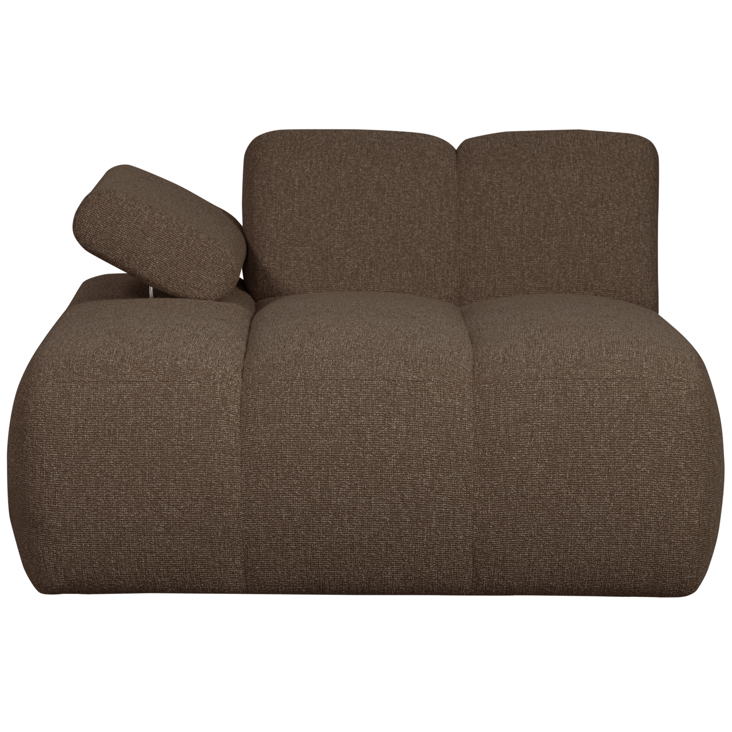 WOOOD canapea modulara MOJO CHAISE LONGUE ELEMENT | 100% Pes | Maro | 74x124x162 cm