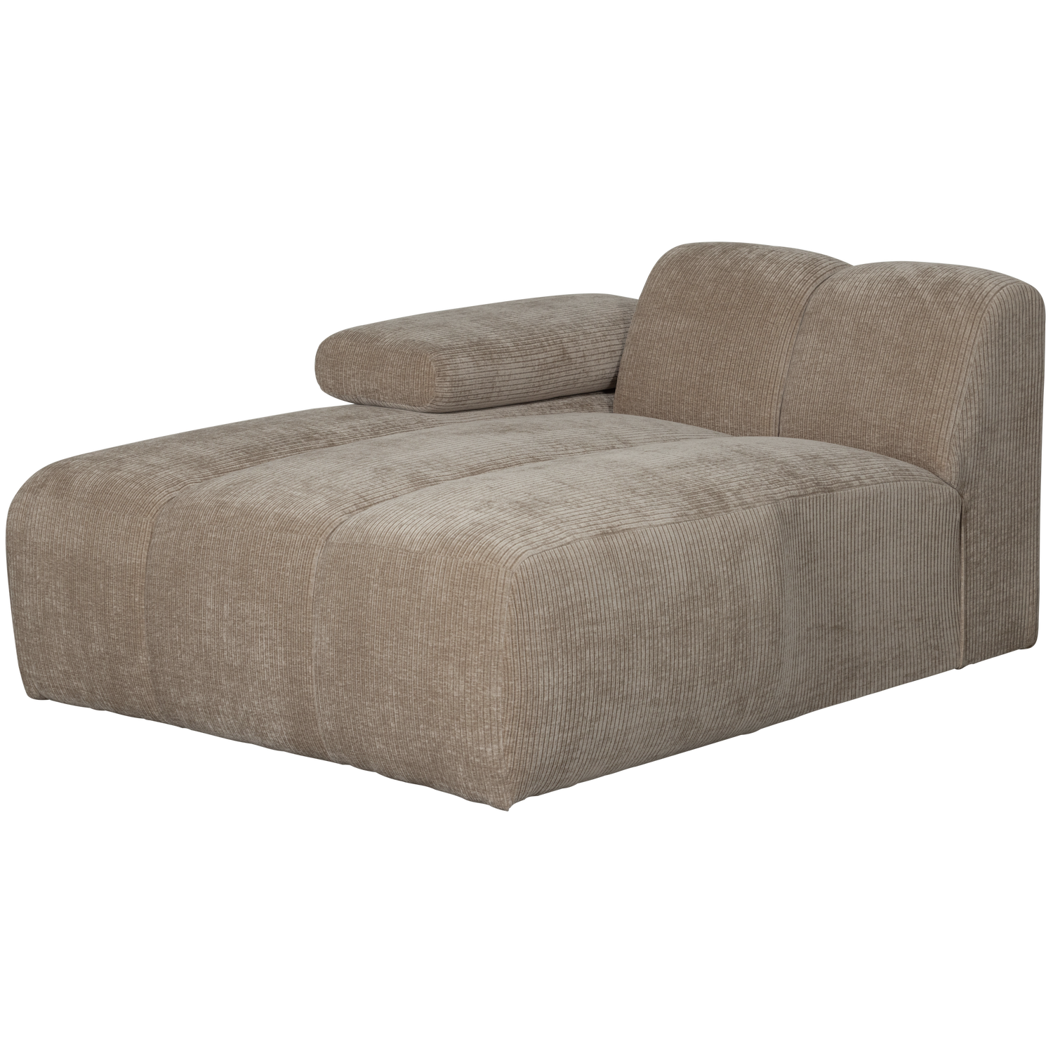 WOOOD canapea modulara MOJO CHAISE LONGUE ELEMENT | 100% Pes | Nisipiu | 74x124x162 cm