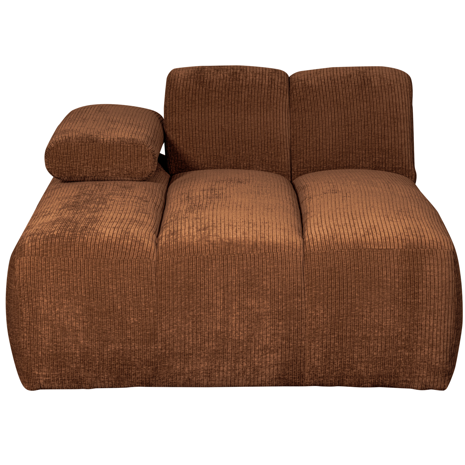 WOOOD canapea modulara MOJO CHAISE LONGUE ELEMENT | 100% Pes | Maro | 74x124x162 cm
