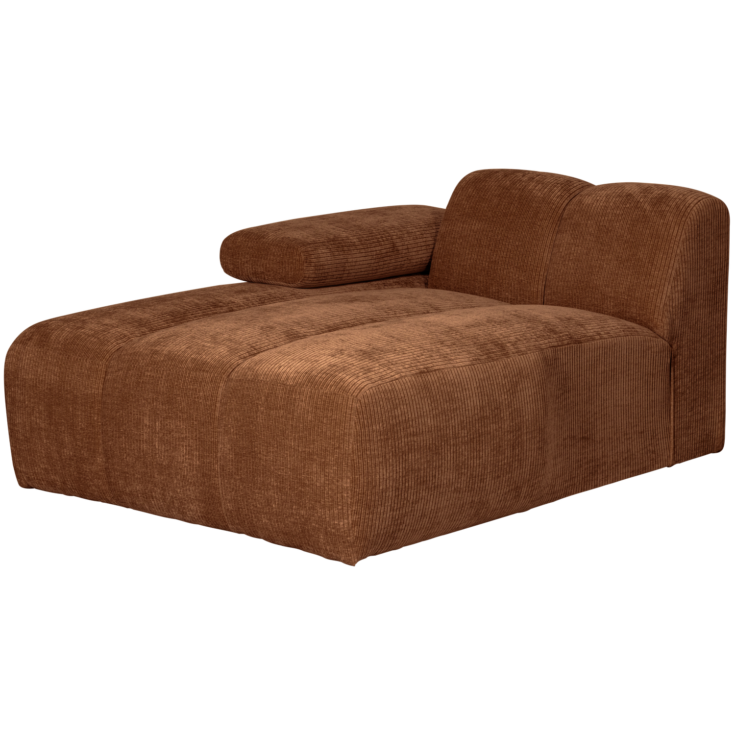 WOOOD canapea modulara MOJO CHAISE LONGUE ELEMENT | 100% Pes | Maro | 74x124x162 cm