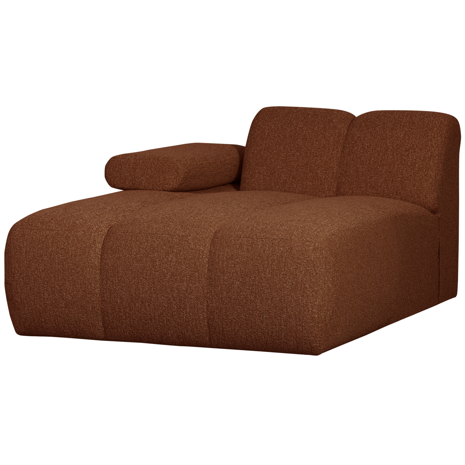 WOOOD canapea modulara MOJO CHAISE LONGUE ELEMENT | 100% Pes | Maro | 74x124x162 cm