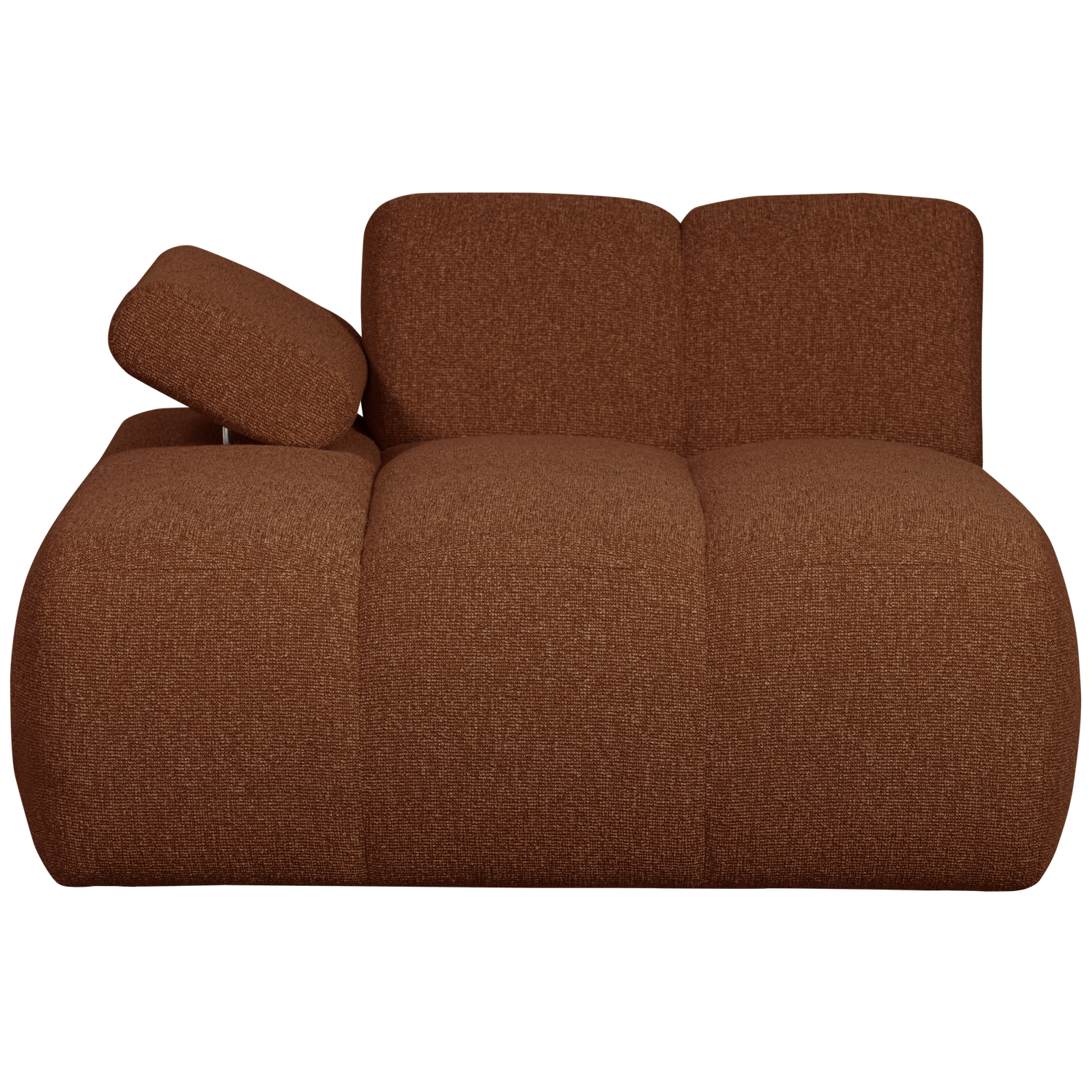 WOOOD canapea modulara MOJO CHAISE LONGUE ELEMENT | 100% Pes | Maro | 74x124x162 cm