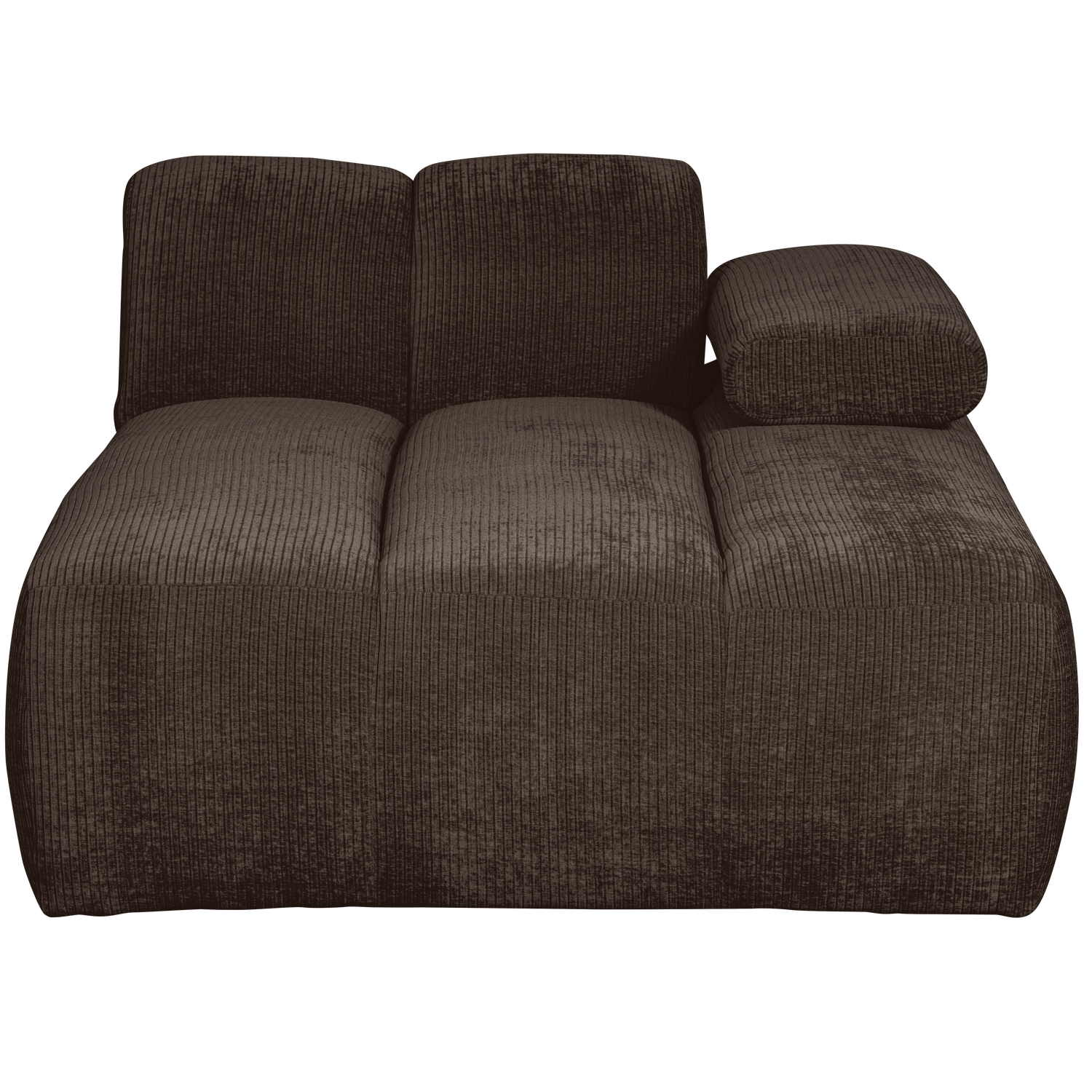 WOOOD canapea modulara MOJO CHAISE LONGUE ELEMENT | 100% Pes | Maro | 74x124x162 cm