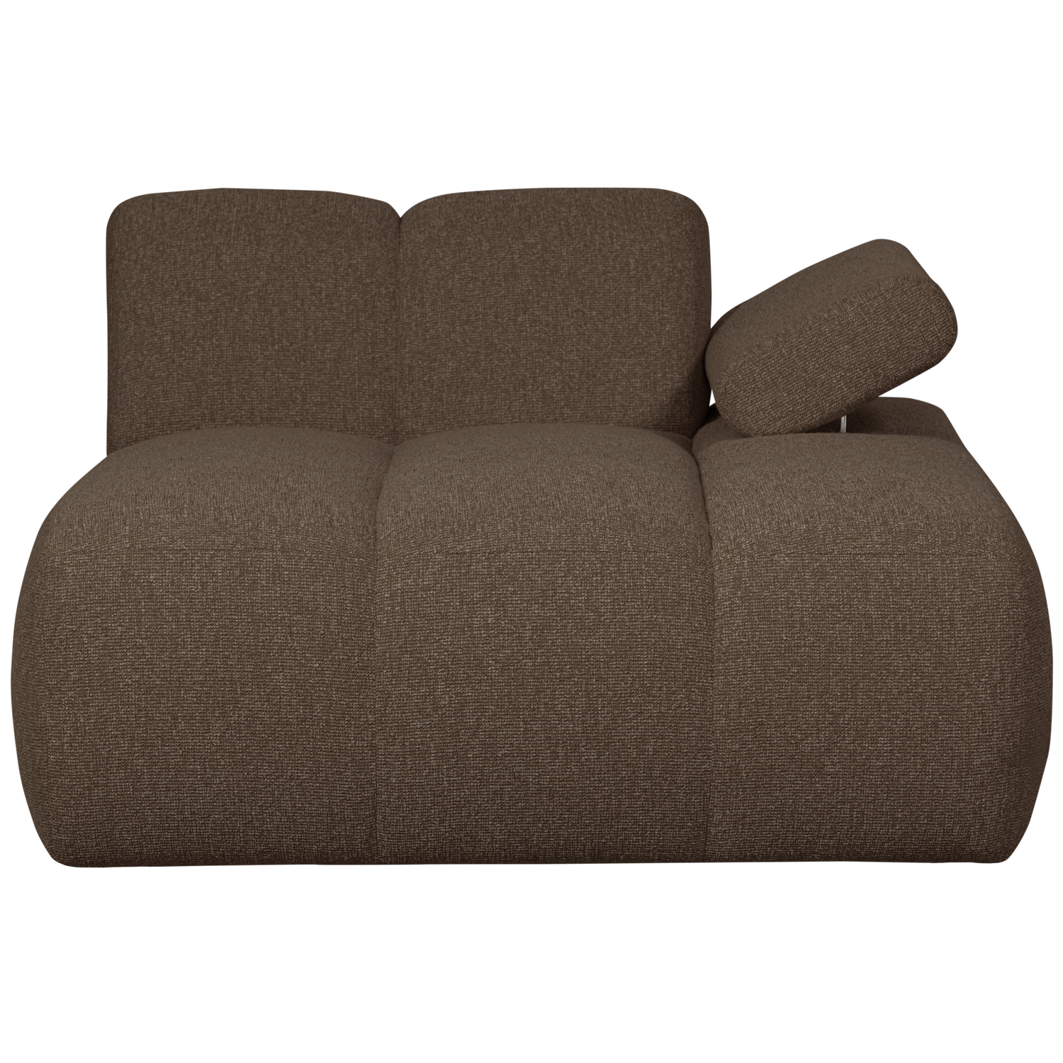 WOOOD canapea modulara MOJO CHAISE LONGUE ELEMENT | 100% Pes | Maro | 74x124x162 cm
