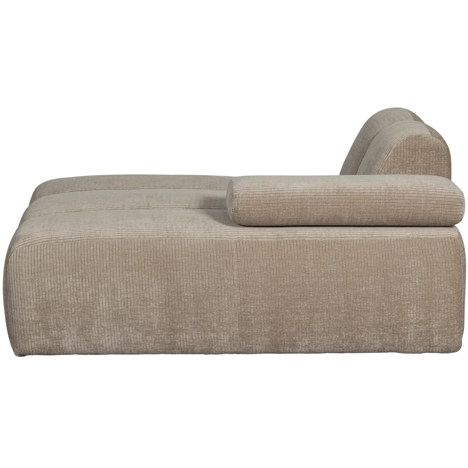 MOJO CHAISE LONGUE ELEMENT RIGHT RIB FABRIC DARK SAND