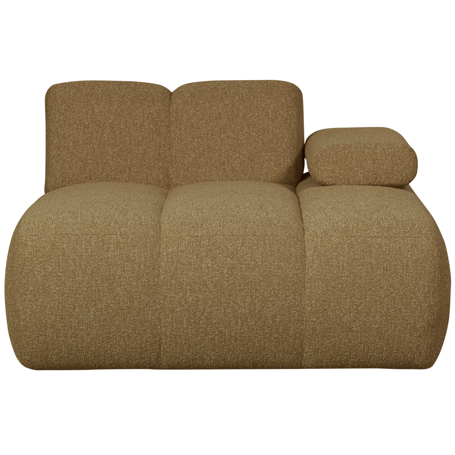 WOOOD canapea modulara MOJO CHAISE LONGUE ELEMENT | 100% Pes | Galben | 74x124x162 cm
