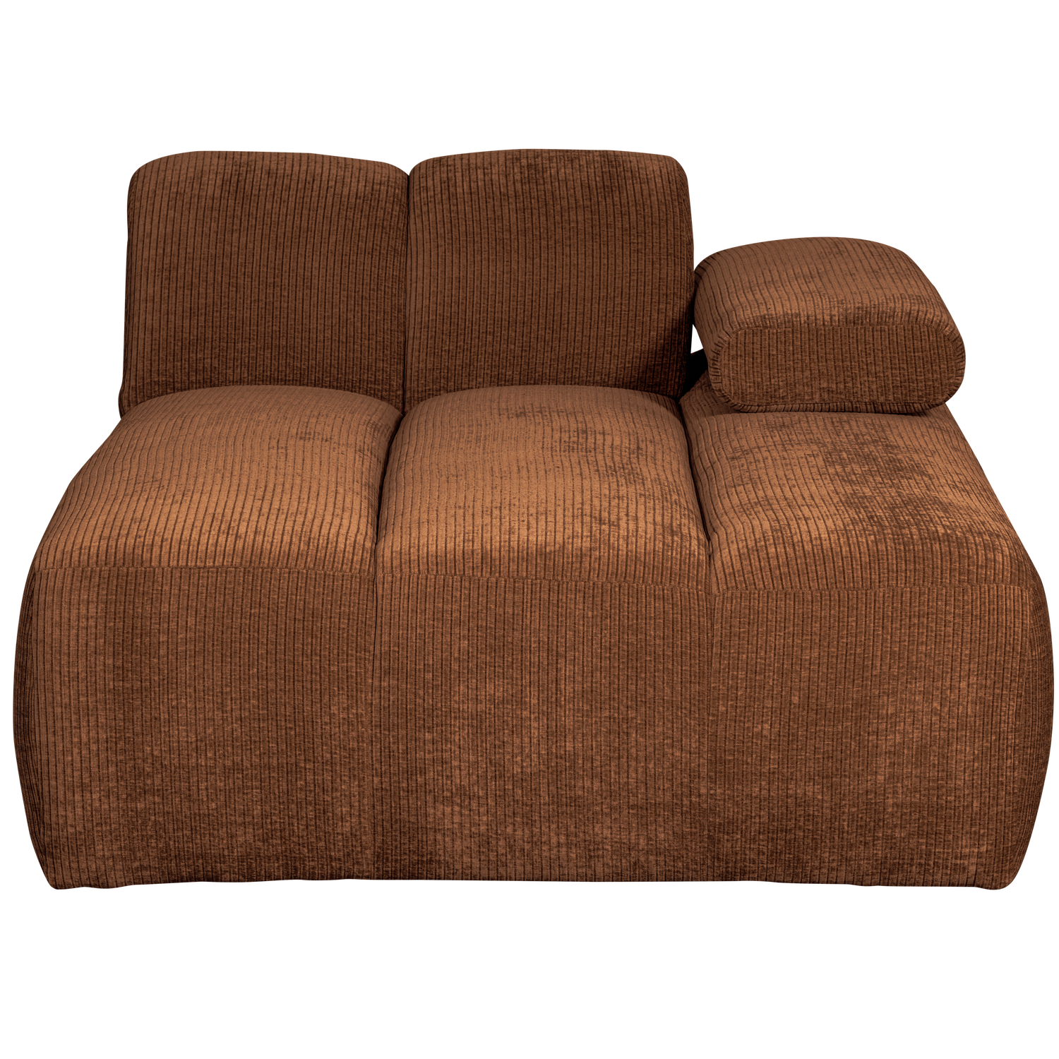 WOOOD canapea modulara MOJO CHAISE LONGUE ELEMENT | 100% Pes | Maro | 74x124x162 cm