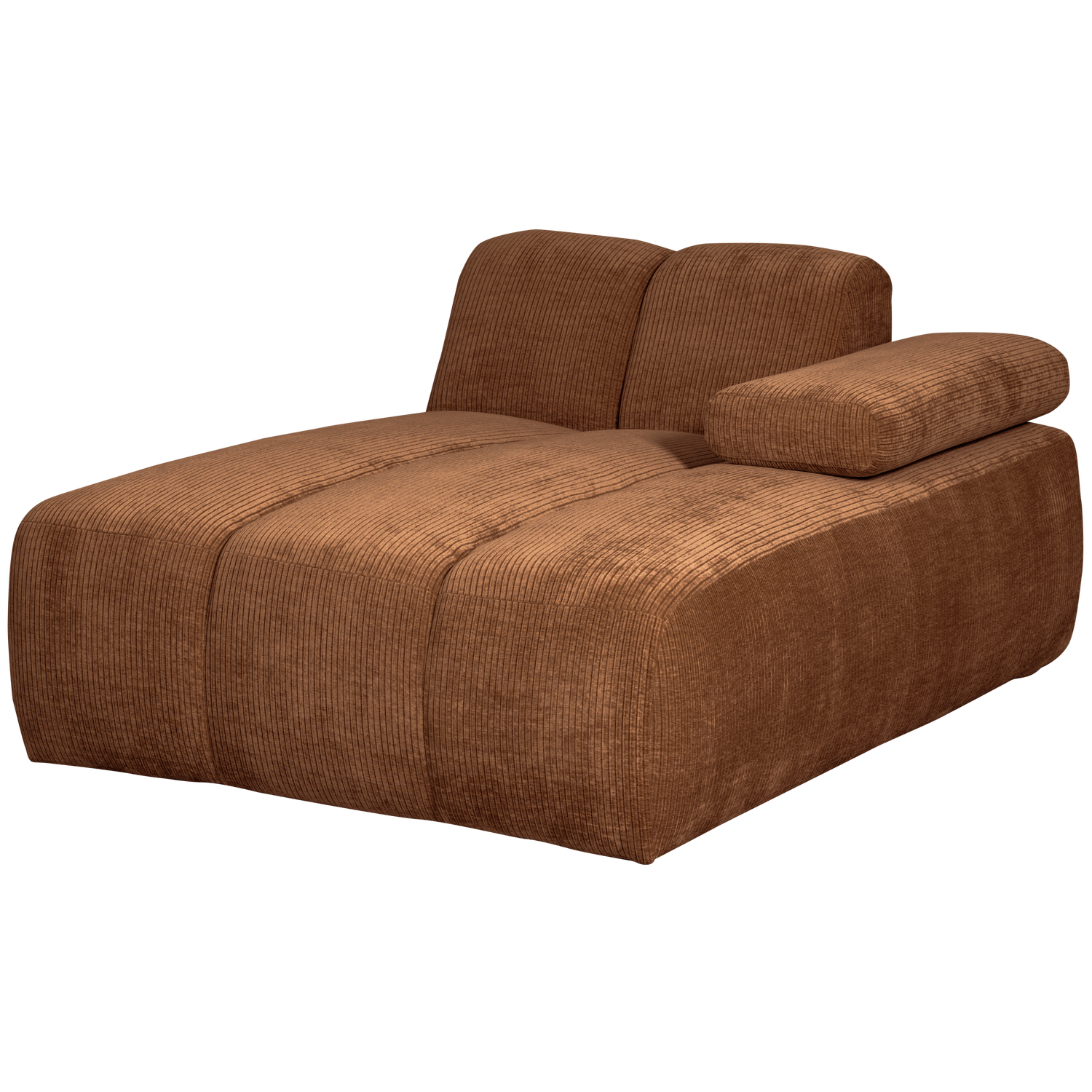 WOOOD canapea modulara MOJO CHAISE LONGUE ELEMENT | 100% Pes | Maro | 74x124x162 cm