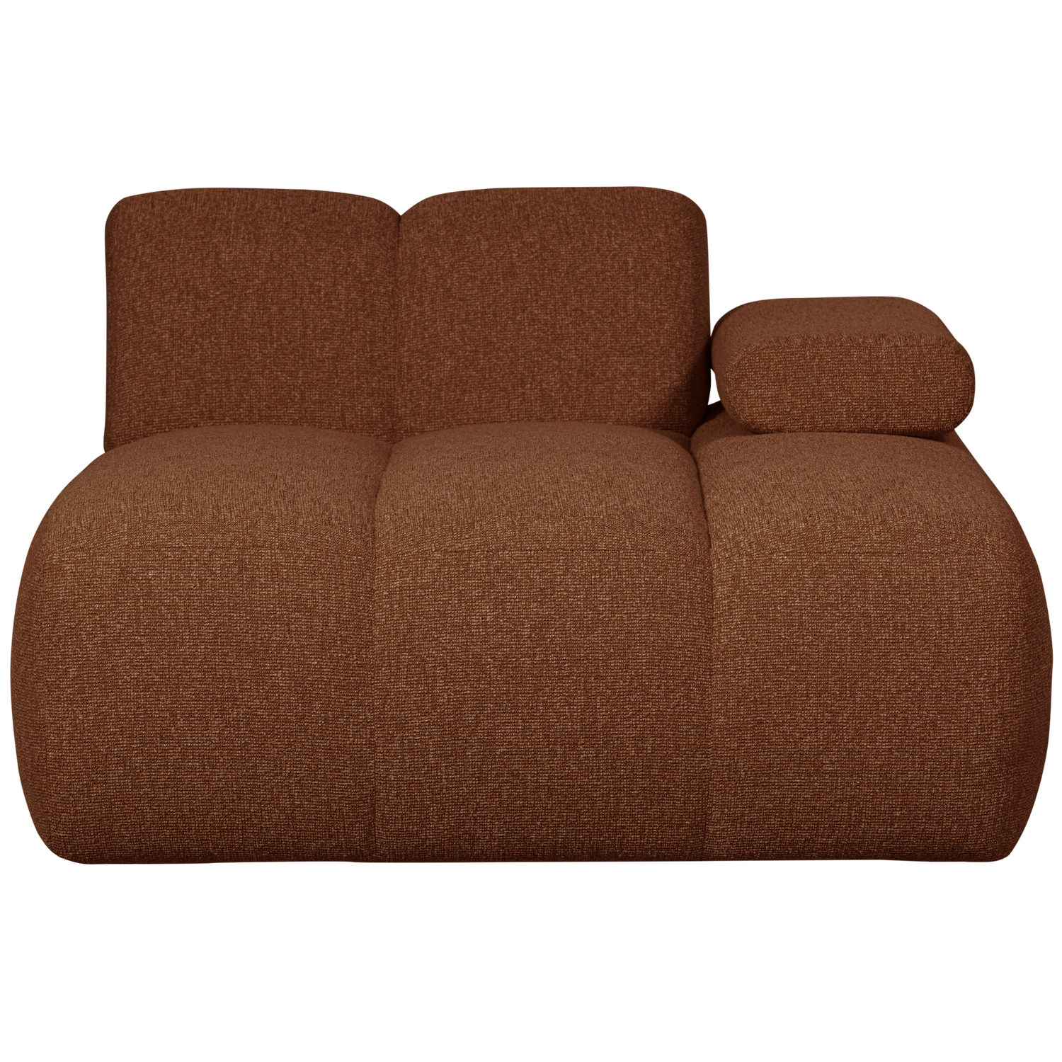 WOOOD canapea modulara MOJO CHAISE LONGUE ELEMENT | 100% Pes | Maro | 74x124x162 cm