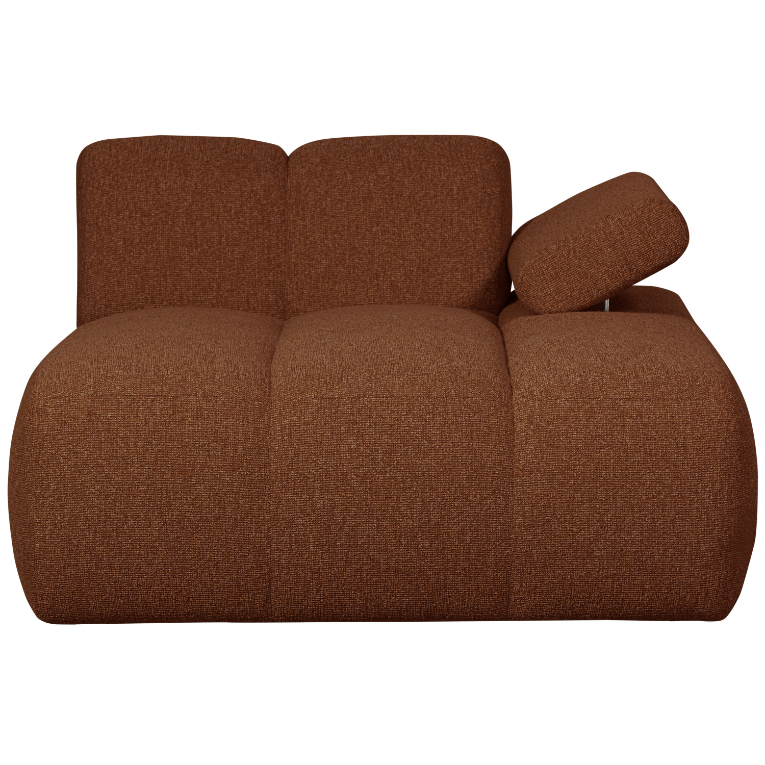 WOOOD canapea modulara MOJO CHAISE LONGUE ELEMENT | 100% Pes | Maro | 74x124x162 cm