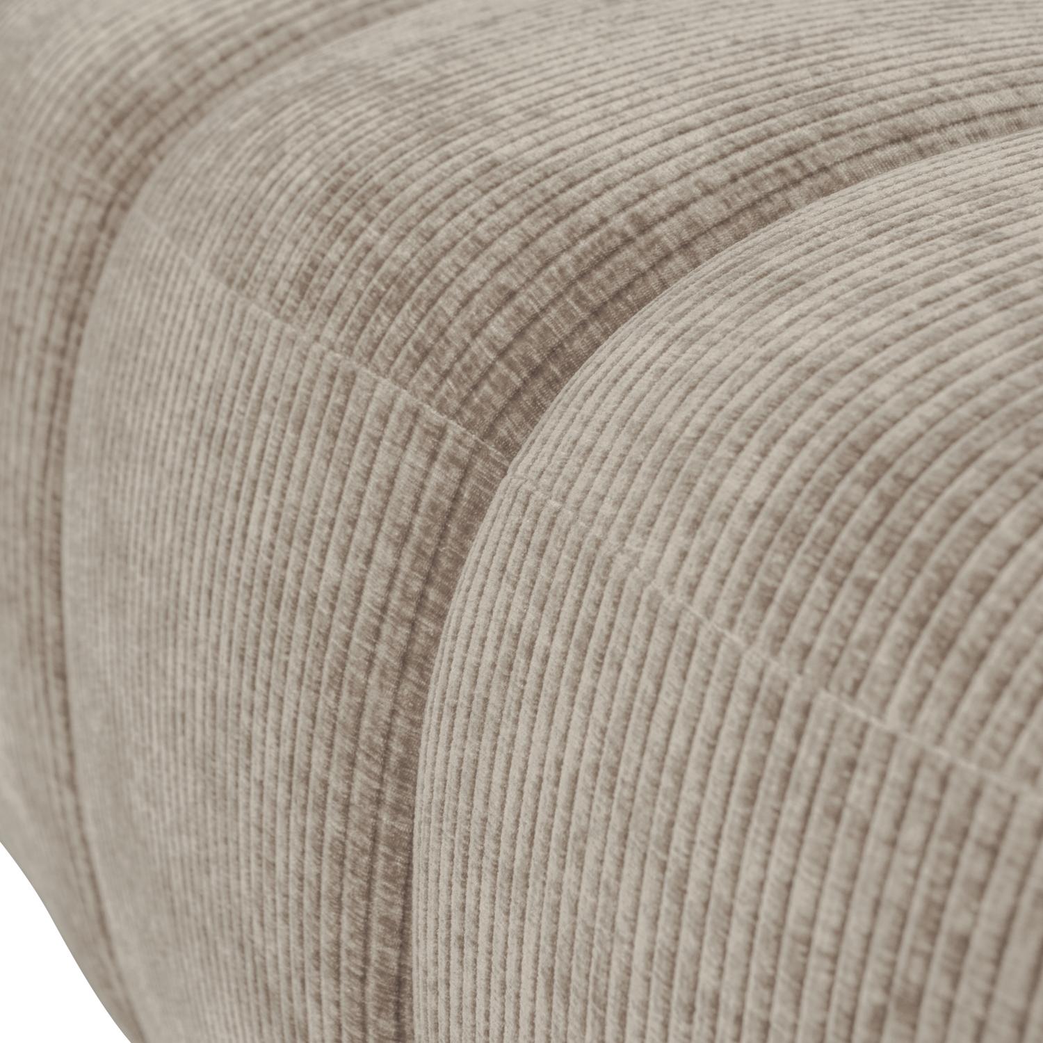 MOJO DINING BENCH 164 CM RIB FABRIC DARK SAND