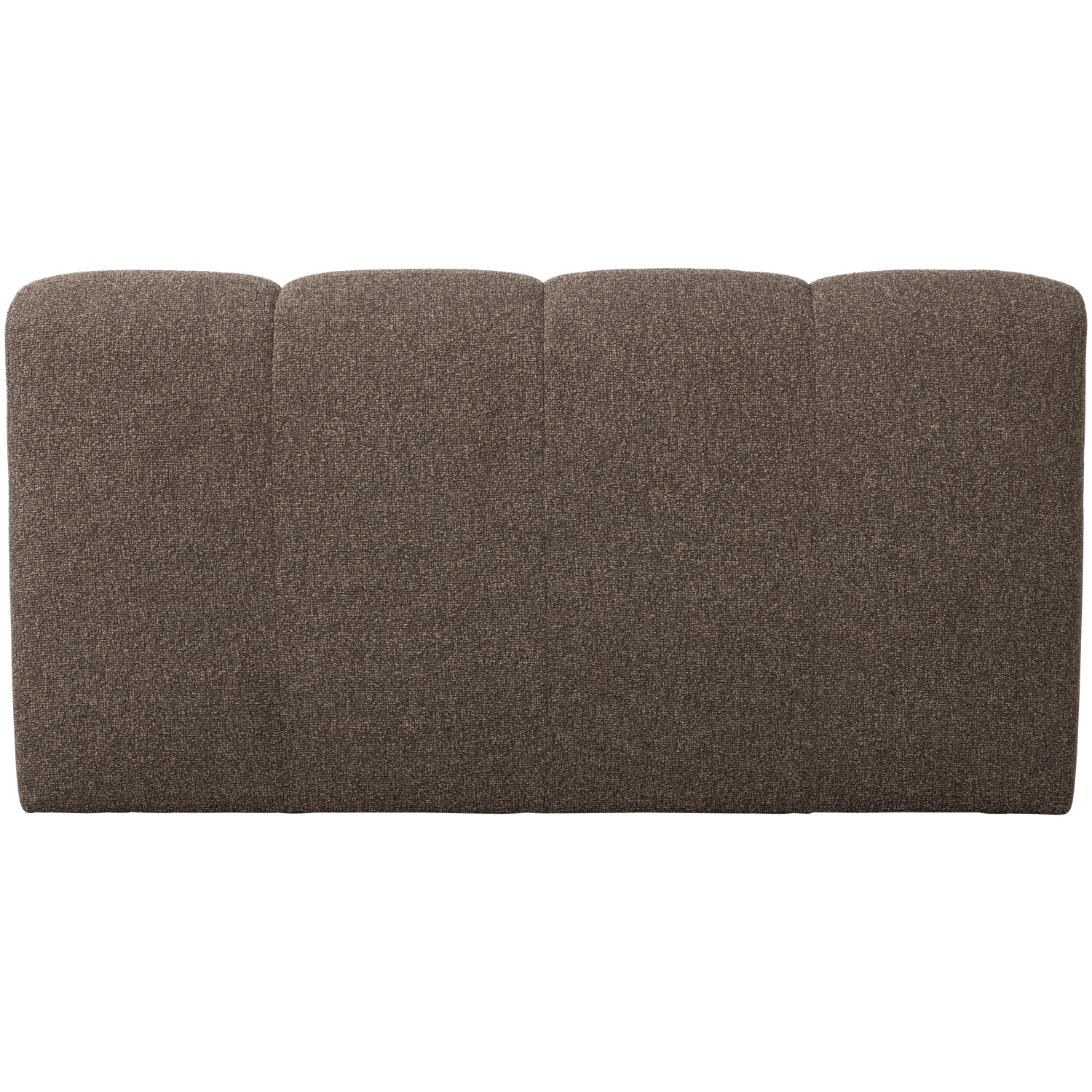 MOJO DINING BENCH 164 CM WITH BACKREST BOUCLE BROWN MELANGE