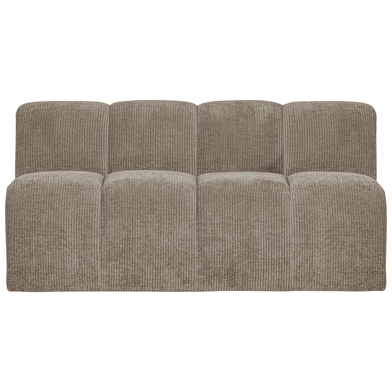 MOJO DINING BENCH 164 CM WITH BACKREST RIB FABRIC DARK SAND