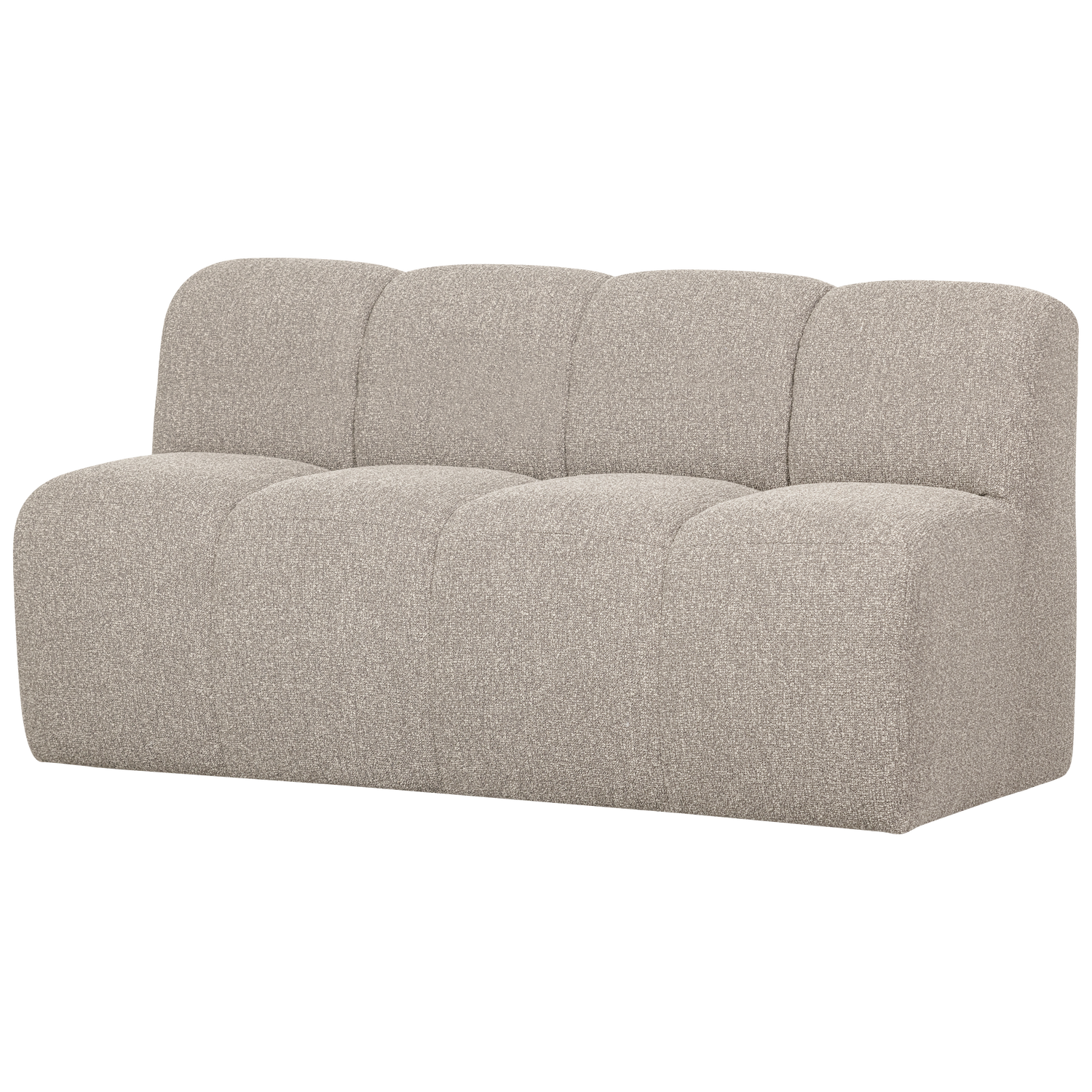 MOJO DINING BENCH 164 CM WITH BACKREST BOUCLE BEIGE MELANGE