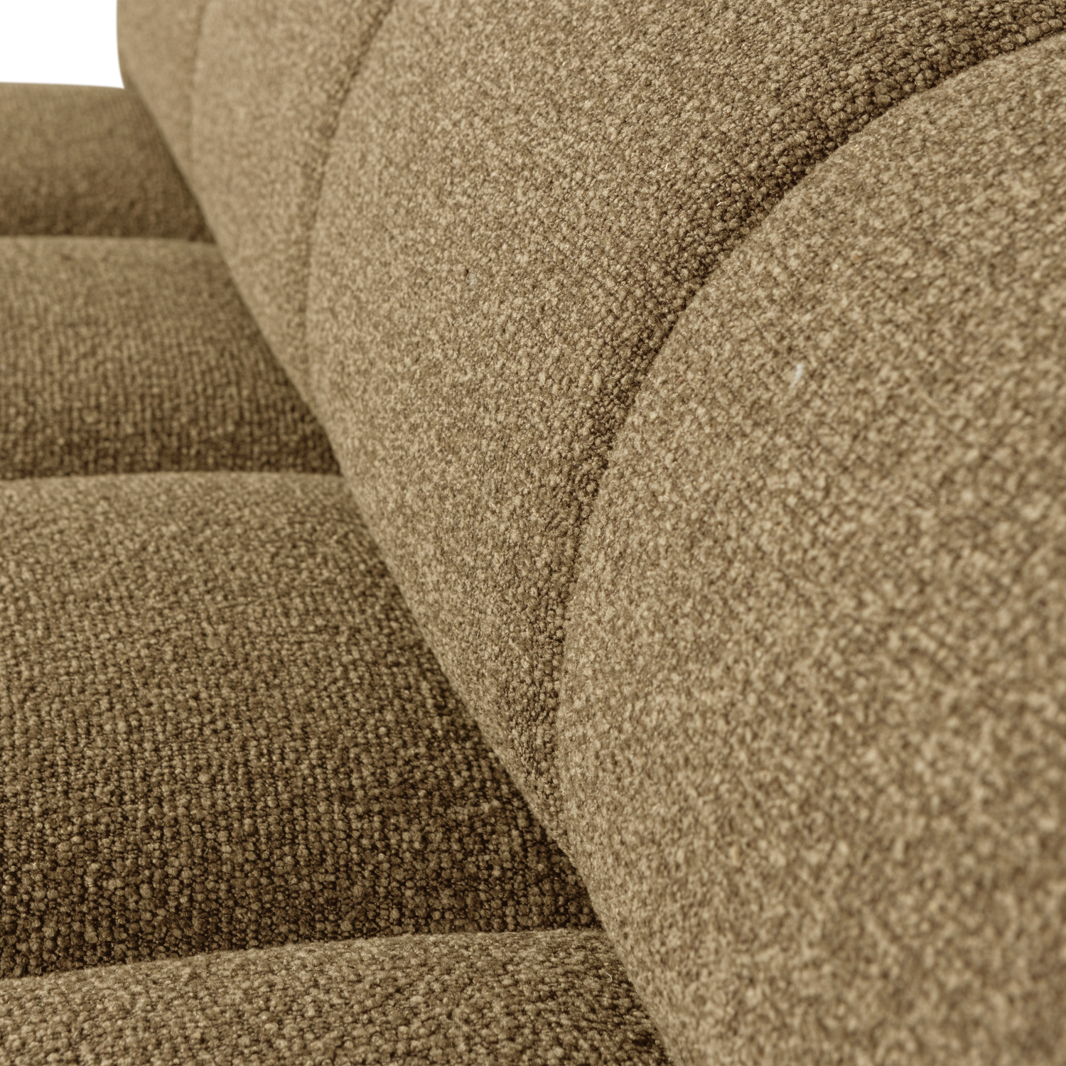 MOJO DINING BENCH 164CM BACKREST BOUCLE YELLOW/BROWN MELANGE