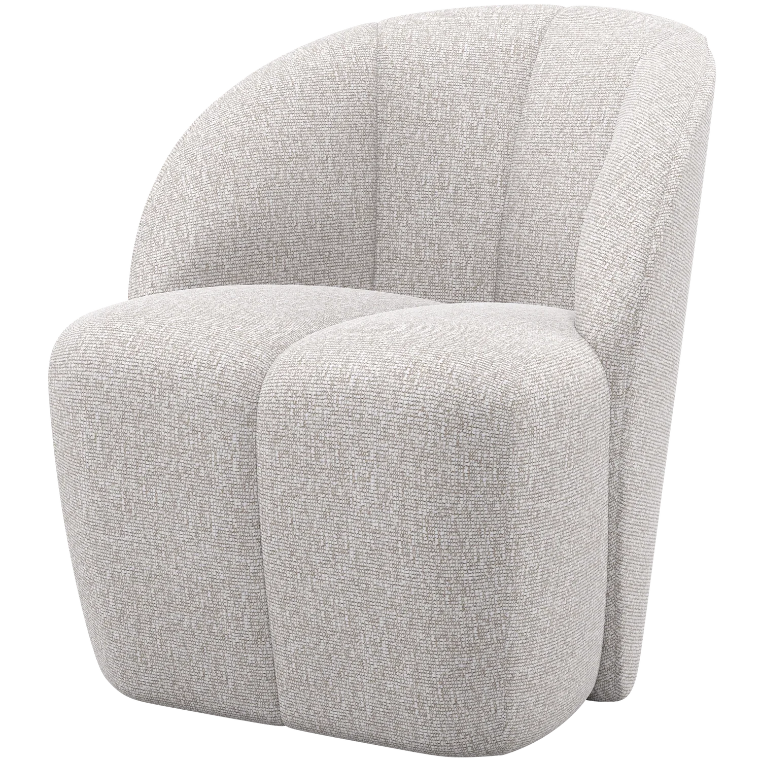 MOJO SWIVEL ARMCHAIR BOUCLE ECRU MELANGE