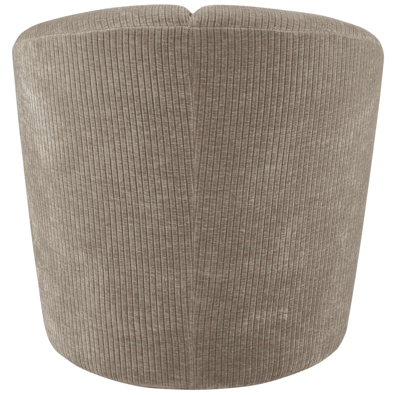 MOJO SWIVEL ARMCHAIR WOVEN RIB FABRIC DARK SAND