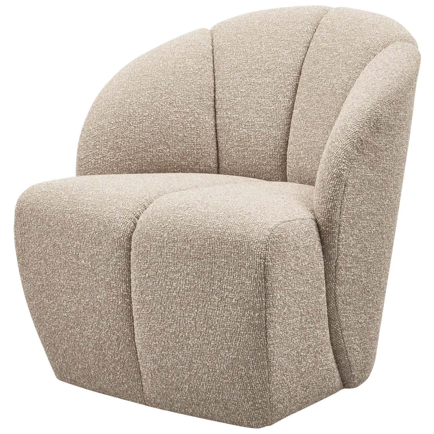 MOJO SWIVEL ARMCHAIR BOUCLE BEIGE MELANGE