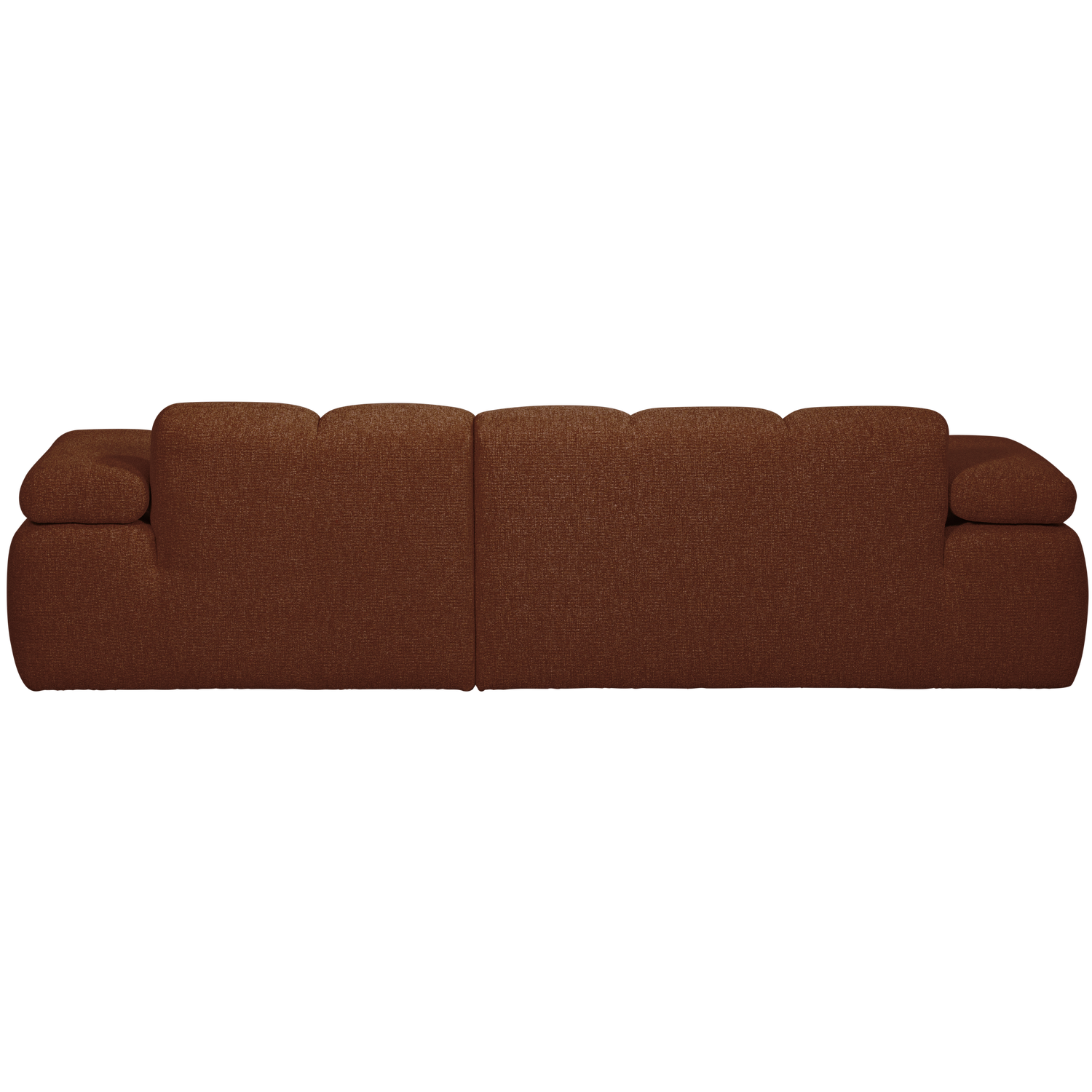 MOJO CHAISE LONGUE SOFA RIGHT BOUCLE RUST BROWN MELANGE