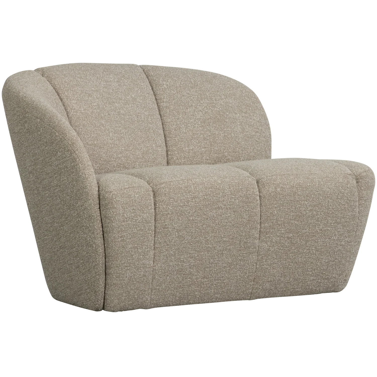 MOJO 2-SEATER BENCH LEFT BOUCLE BEIGE MELANGE