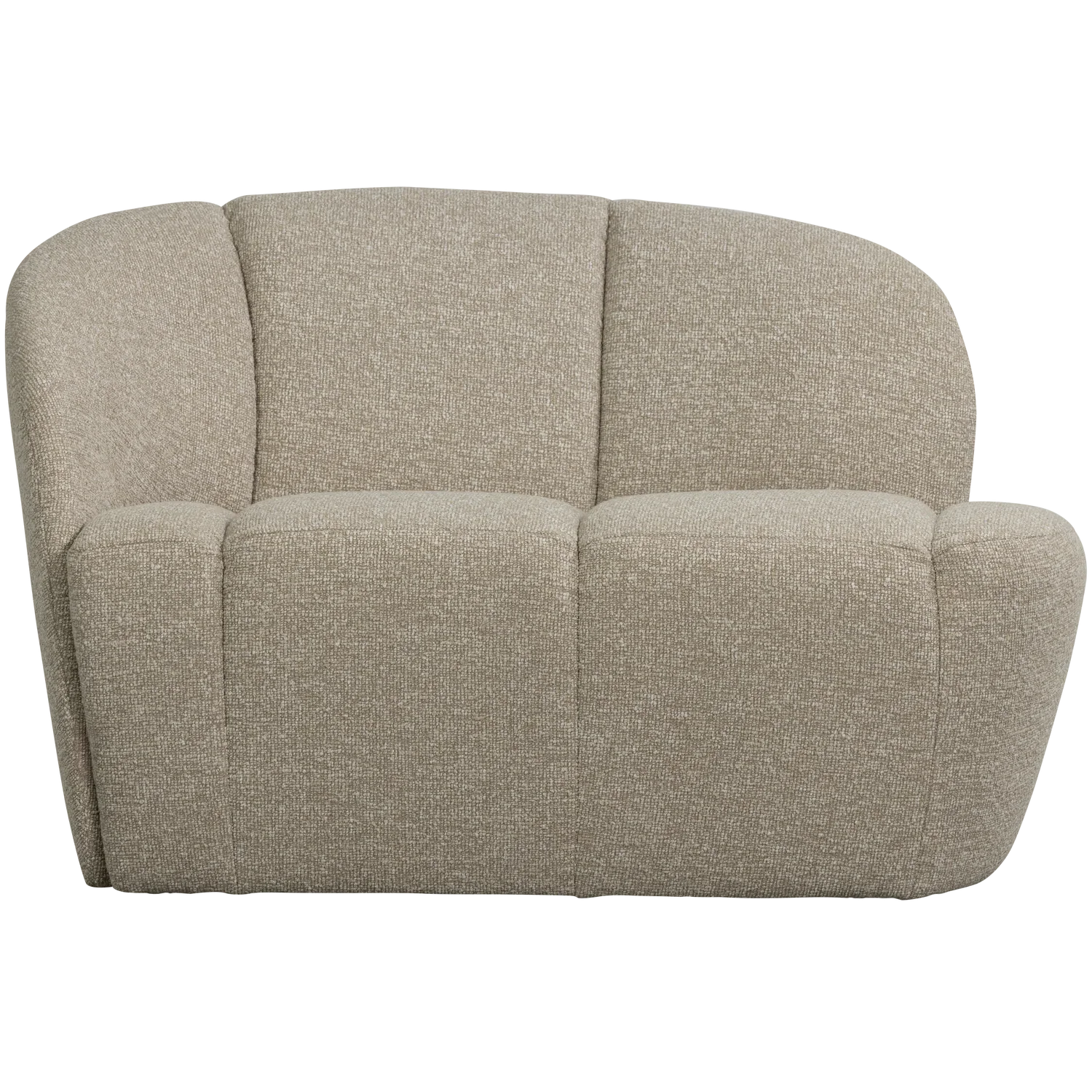 MOJO 2-SEATER BENCH LEFT BOUCLE BEIGE MELANGE