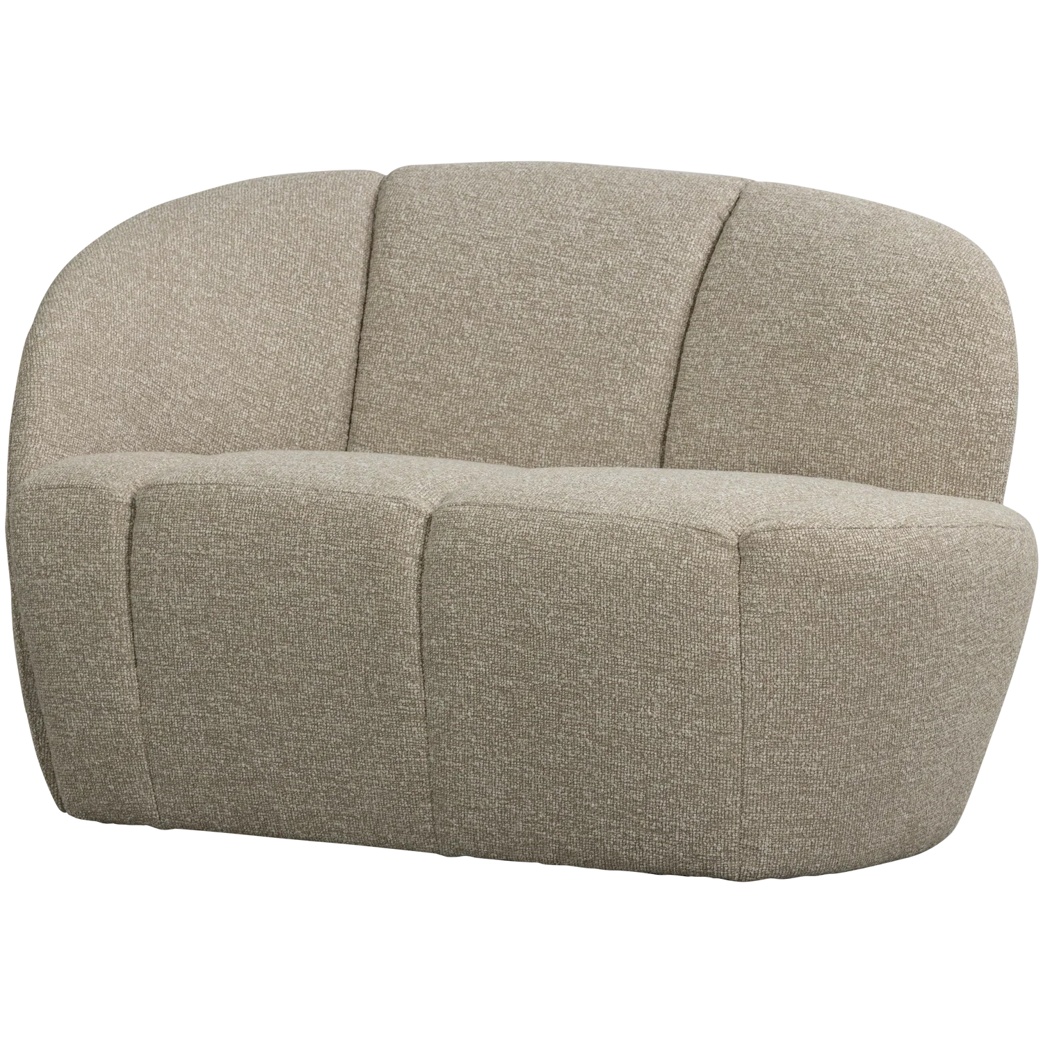 MOJO 2-SEATER BENCH LEFT BOUCLE BEIGE MELANGE
